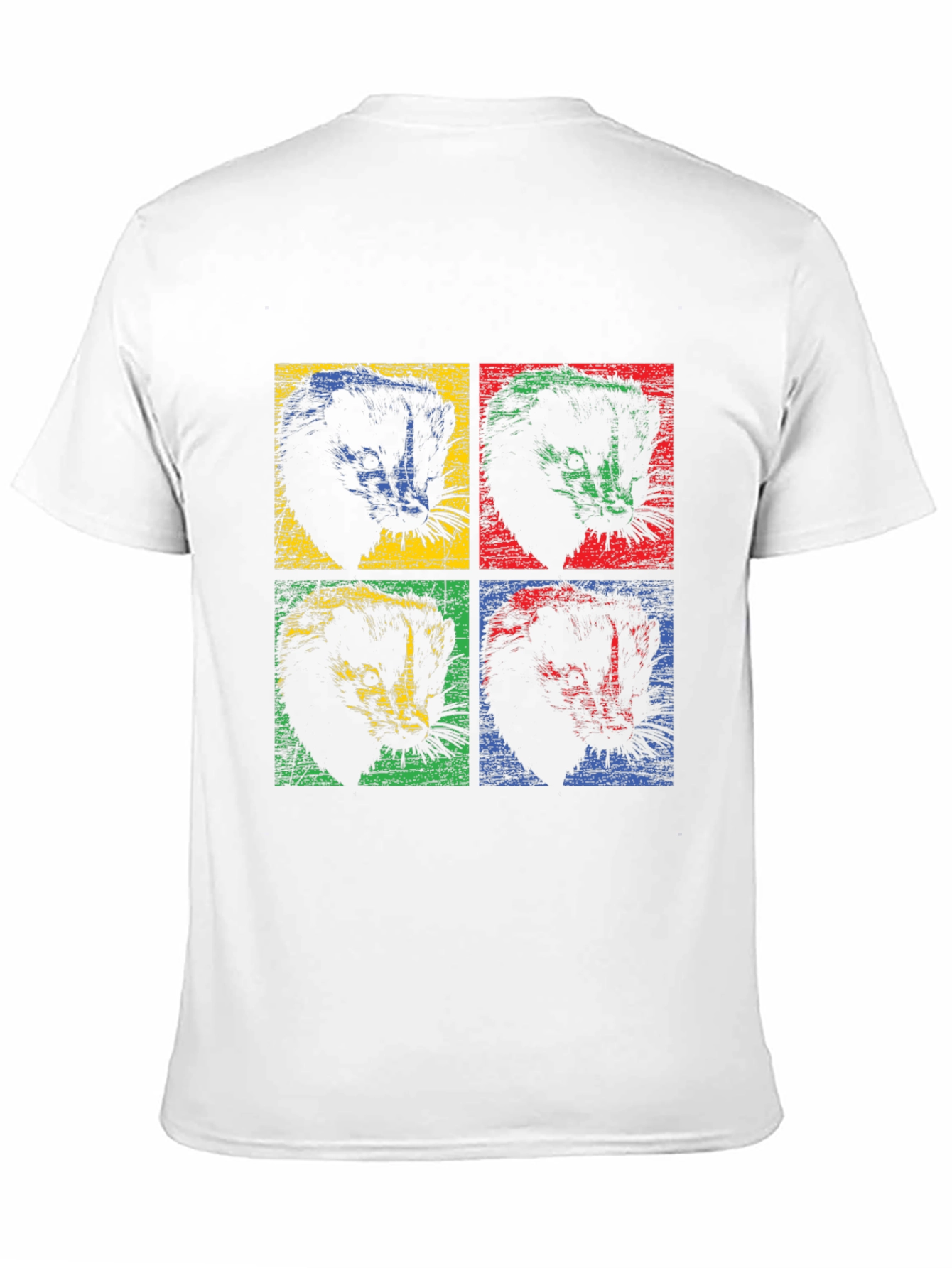 Retro Ferret Pop Art T-Shirt