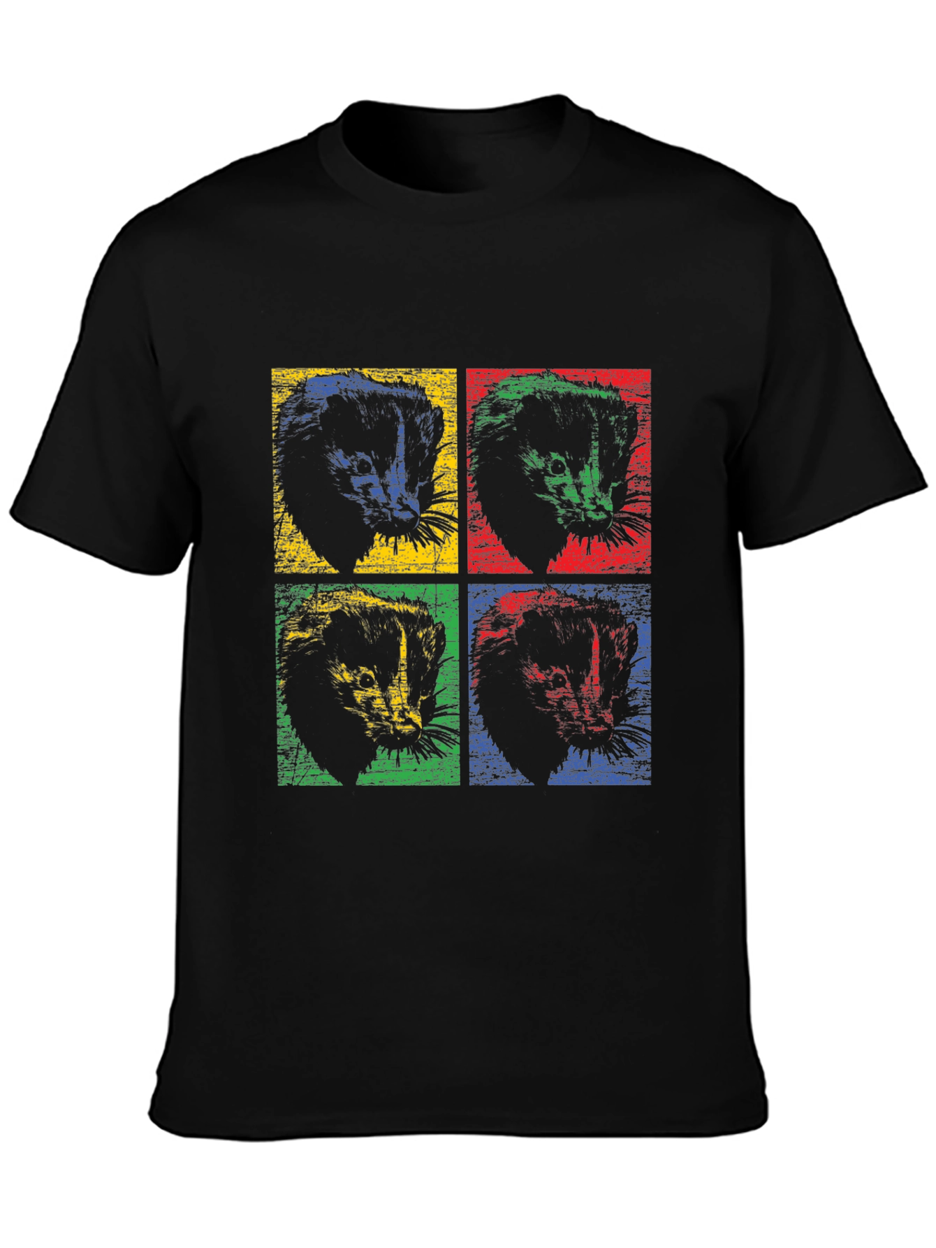 Retro Ferret Pop Art T-Shirt