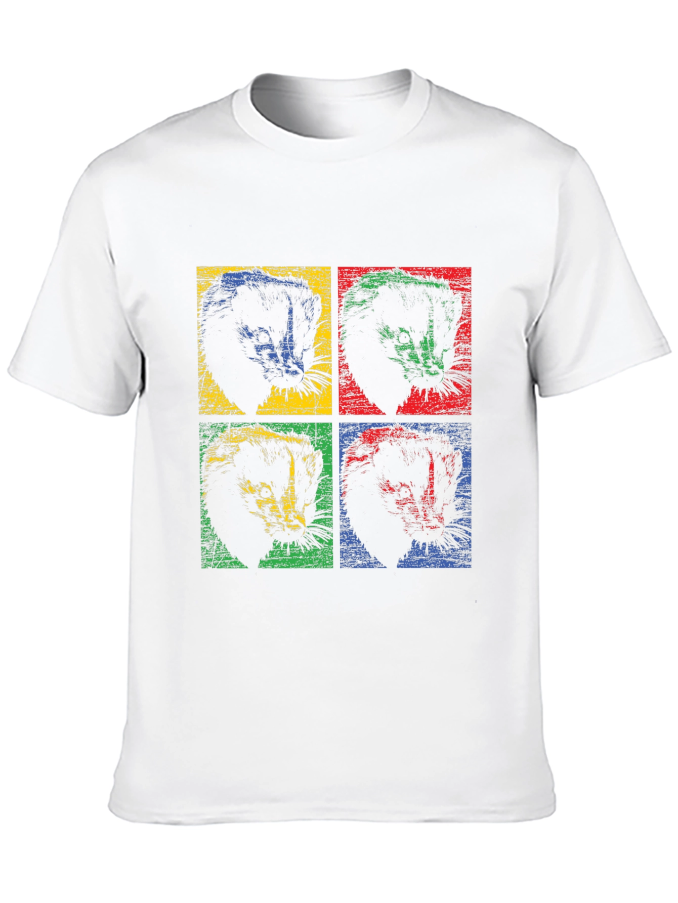 Retro Ferret Pop Art T-Shirt