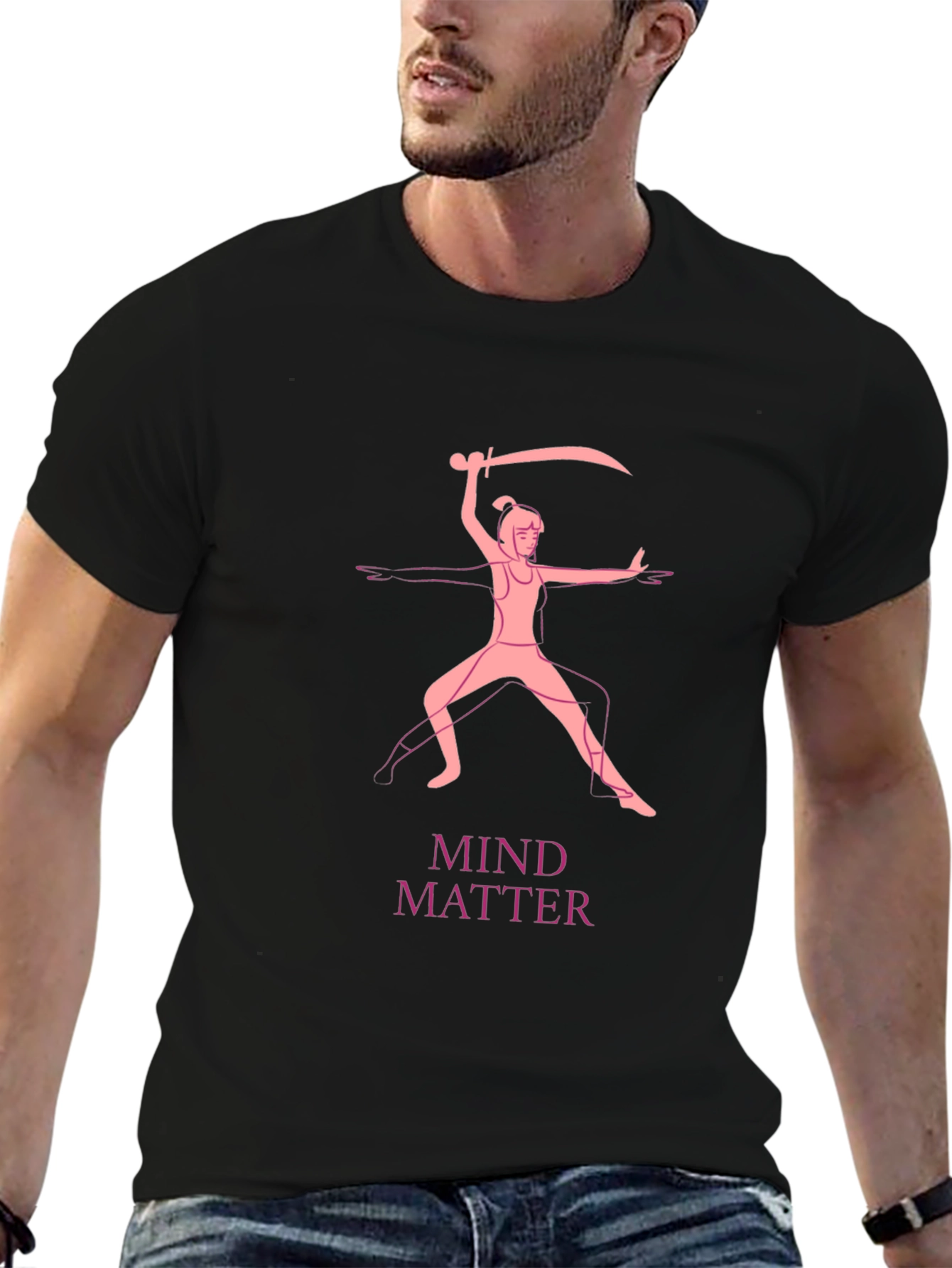 Mind Matter Graphic Tee - Black Cotton T-Shirt