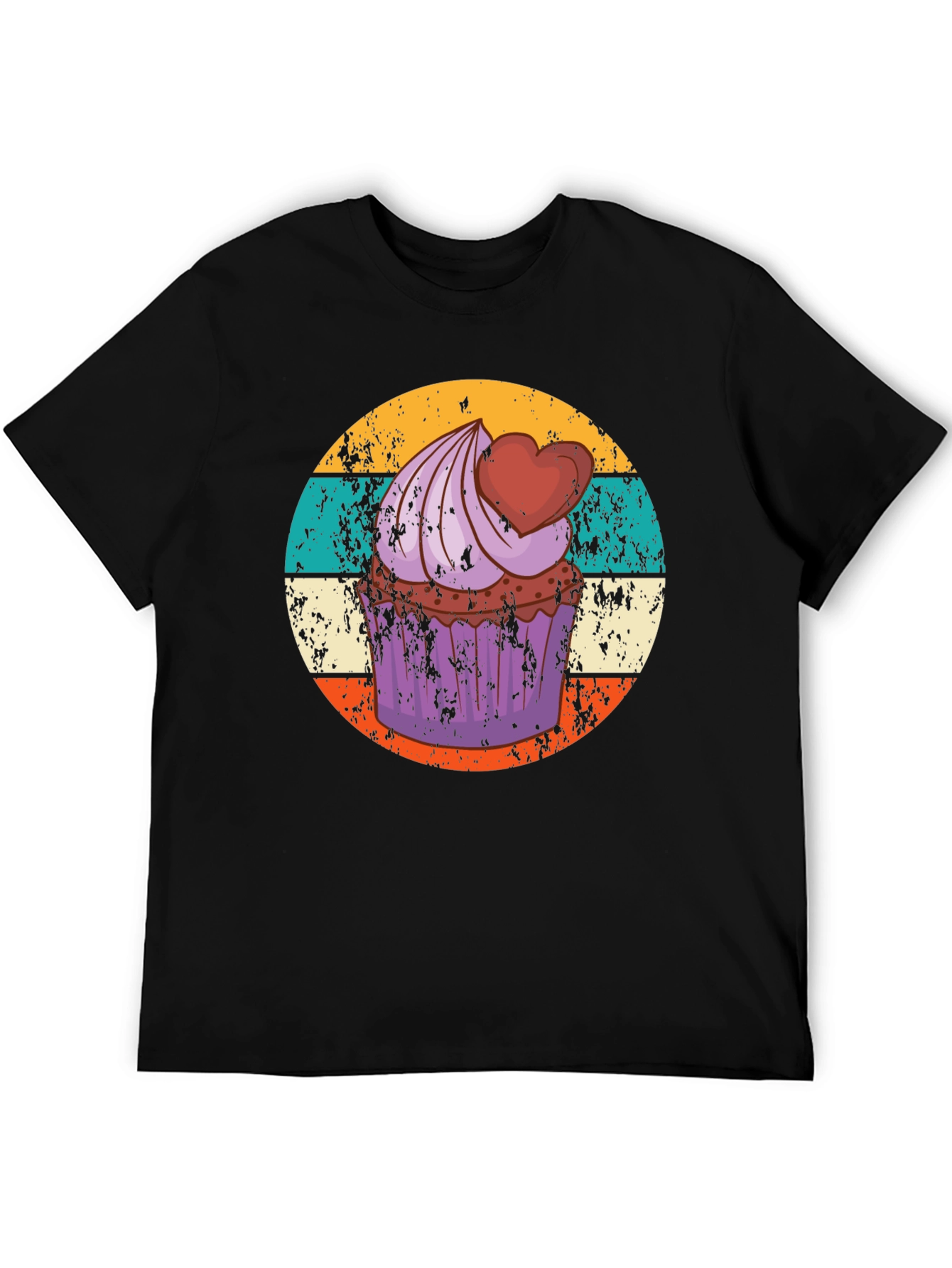 Cupcake Retro Graphic Tee - Sweet Treat Shirt