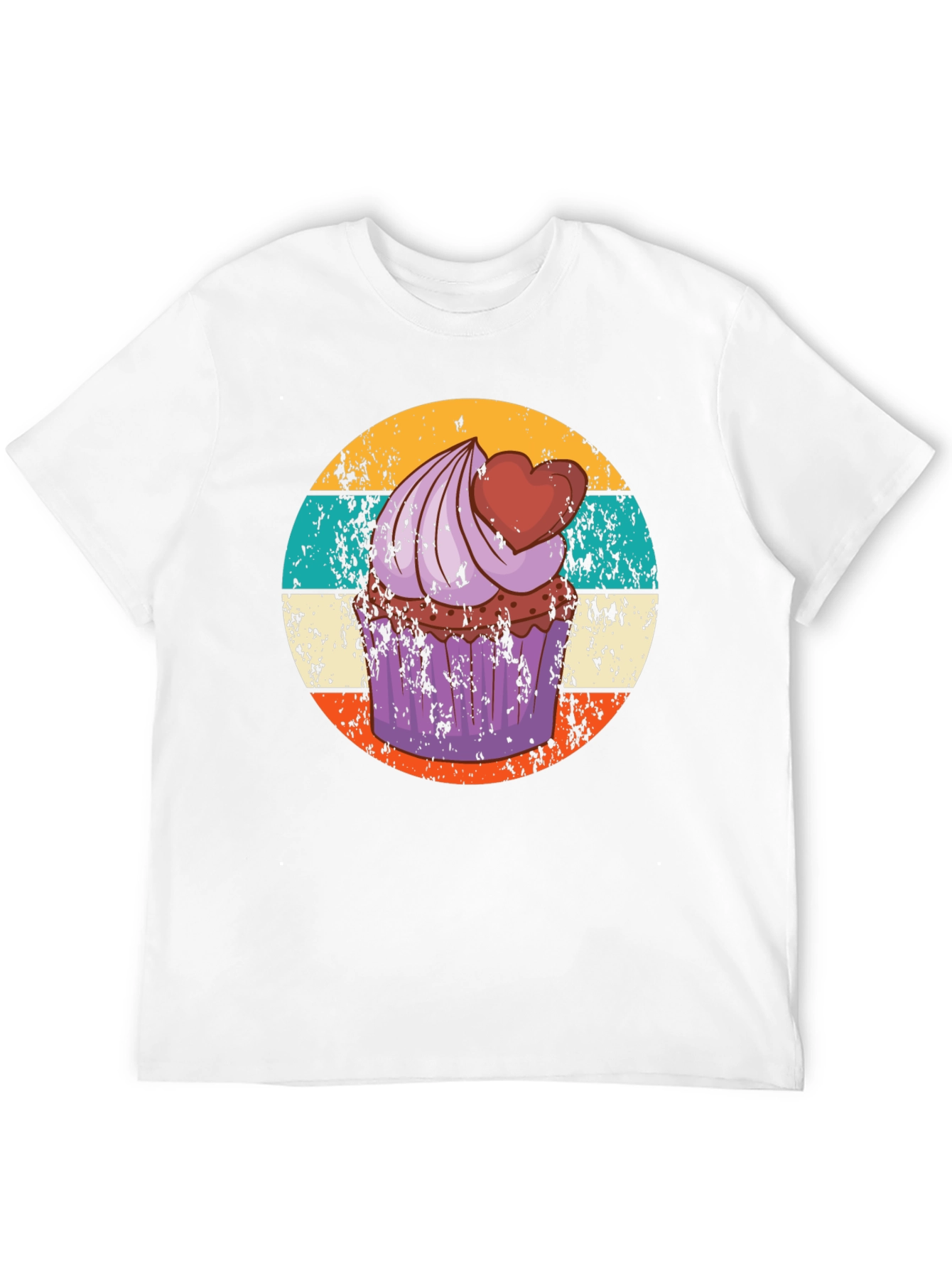 Cupcake Retro Graphic Tee - Sweet Treat Shirt