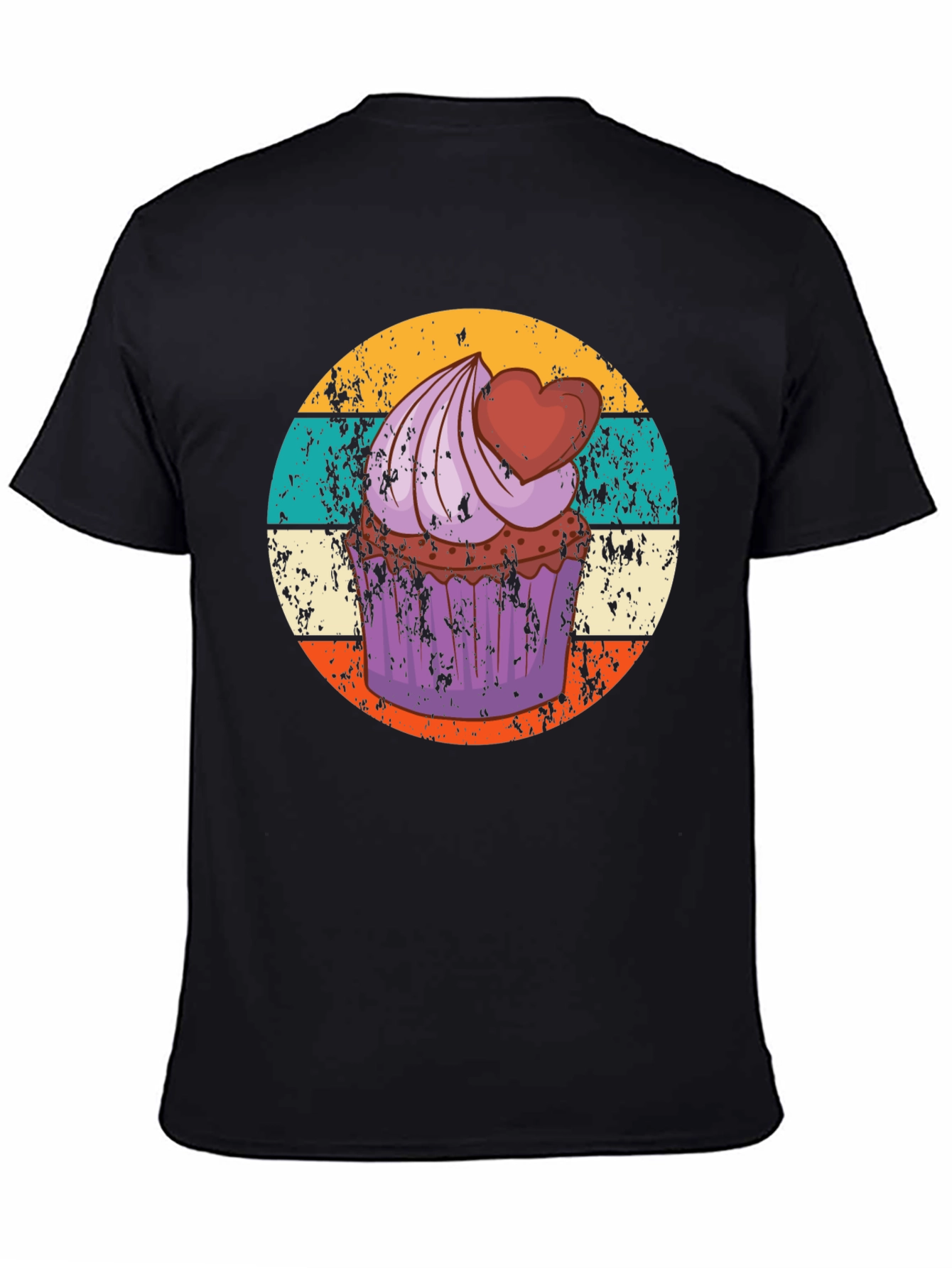 Cupcake Retro Graphic Tee - Sweet Treat Shirt