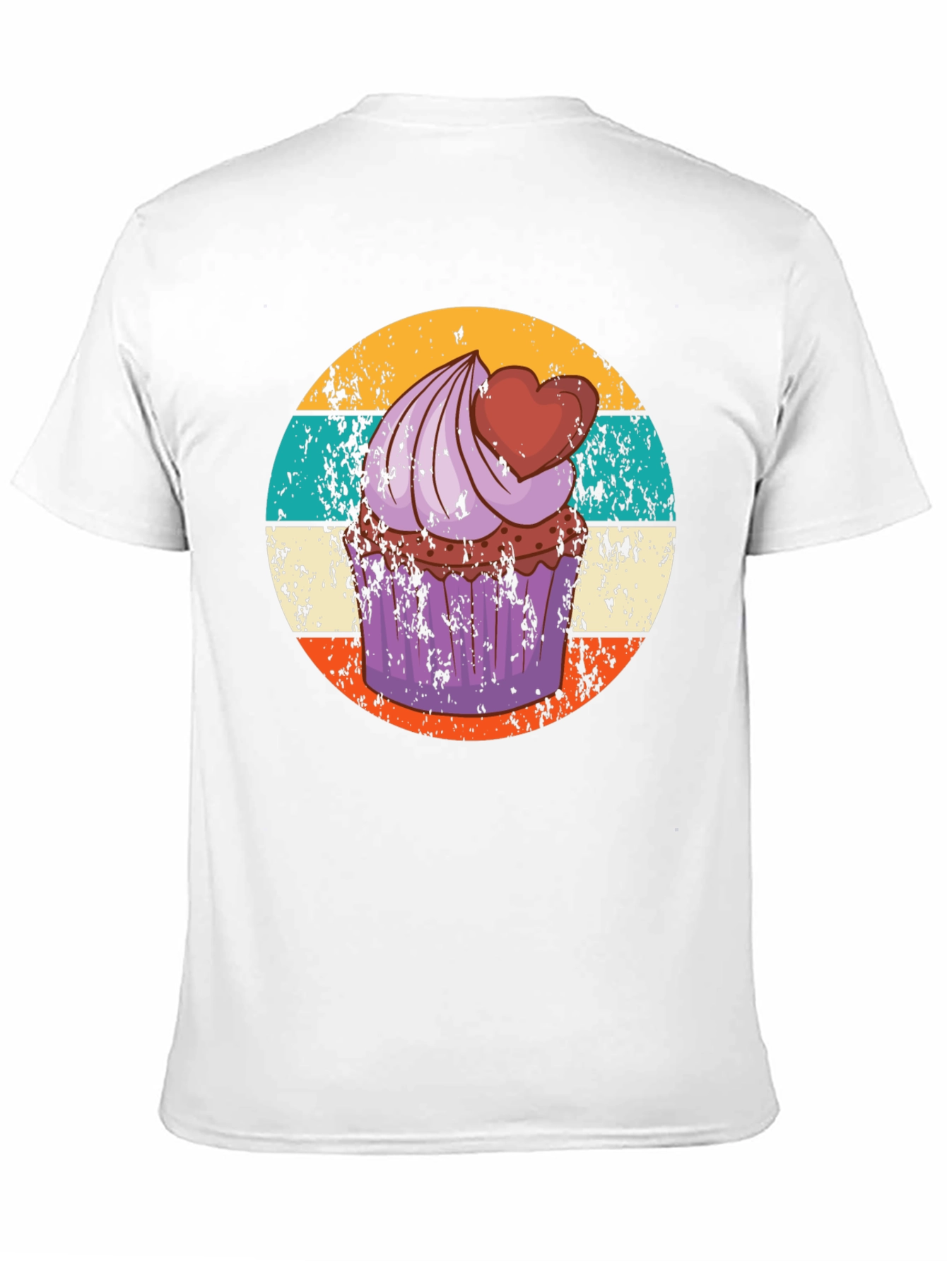 Cupcake Retro Graphic Tee - Sweet Treat Shirt