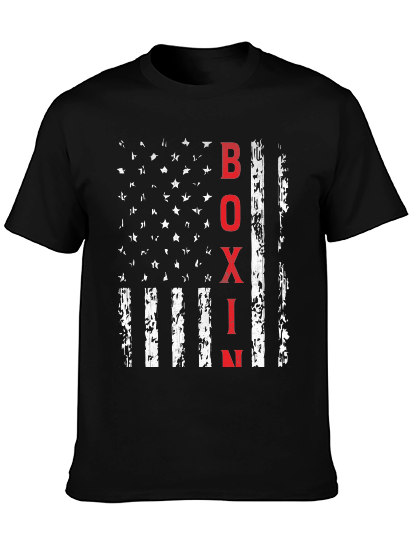 Boxing USA Flag Graphic T-Shirt