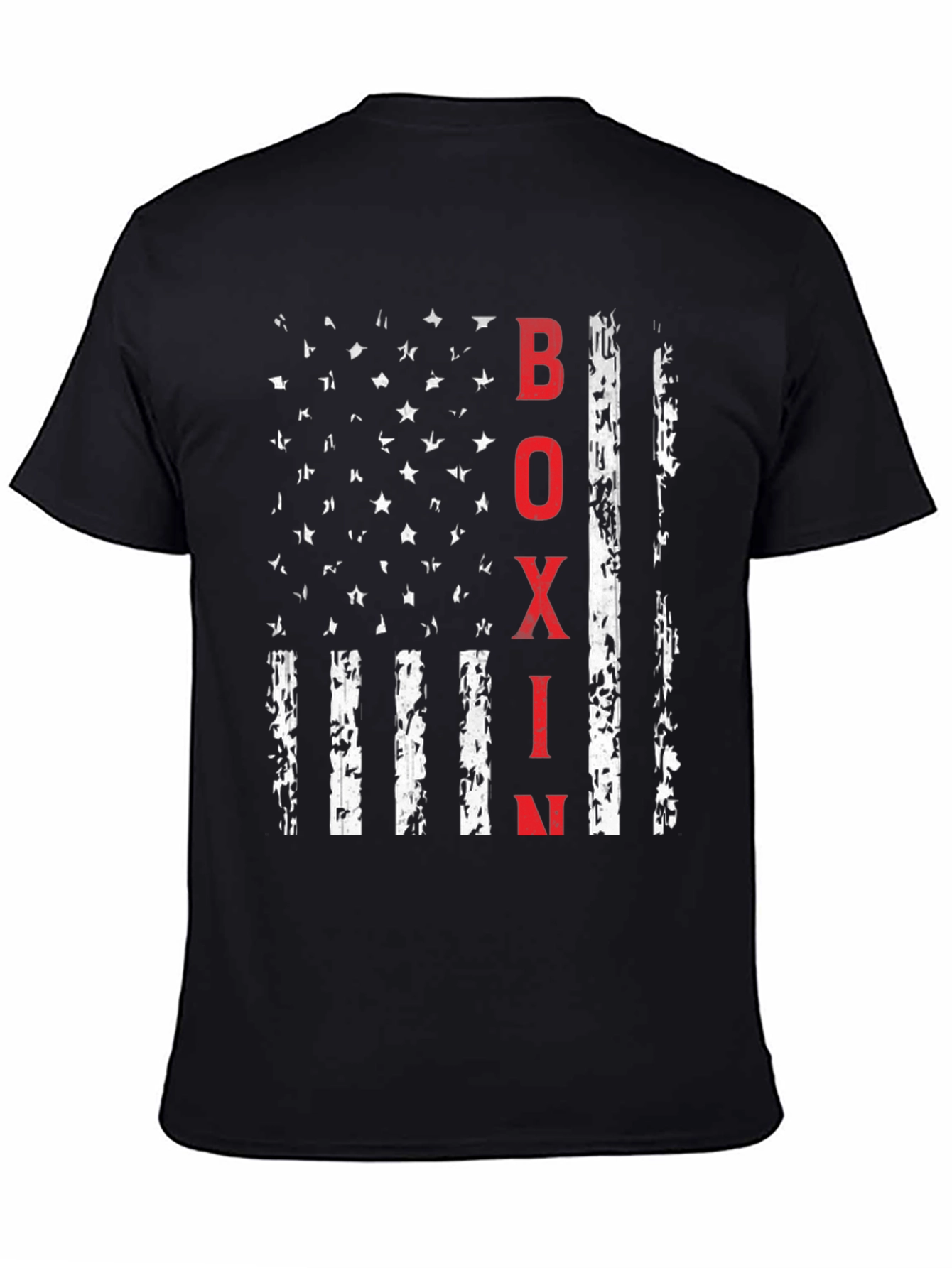 Boxing USA Flag Graphic T-Shirt