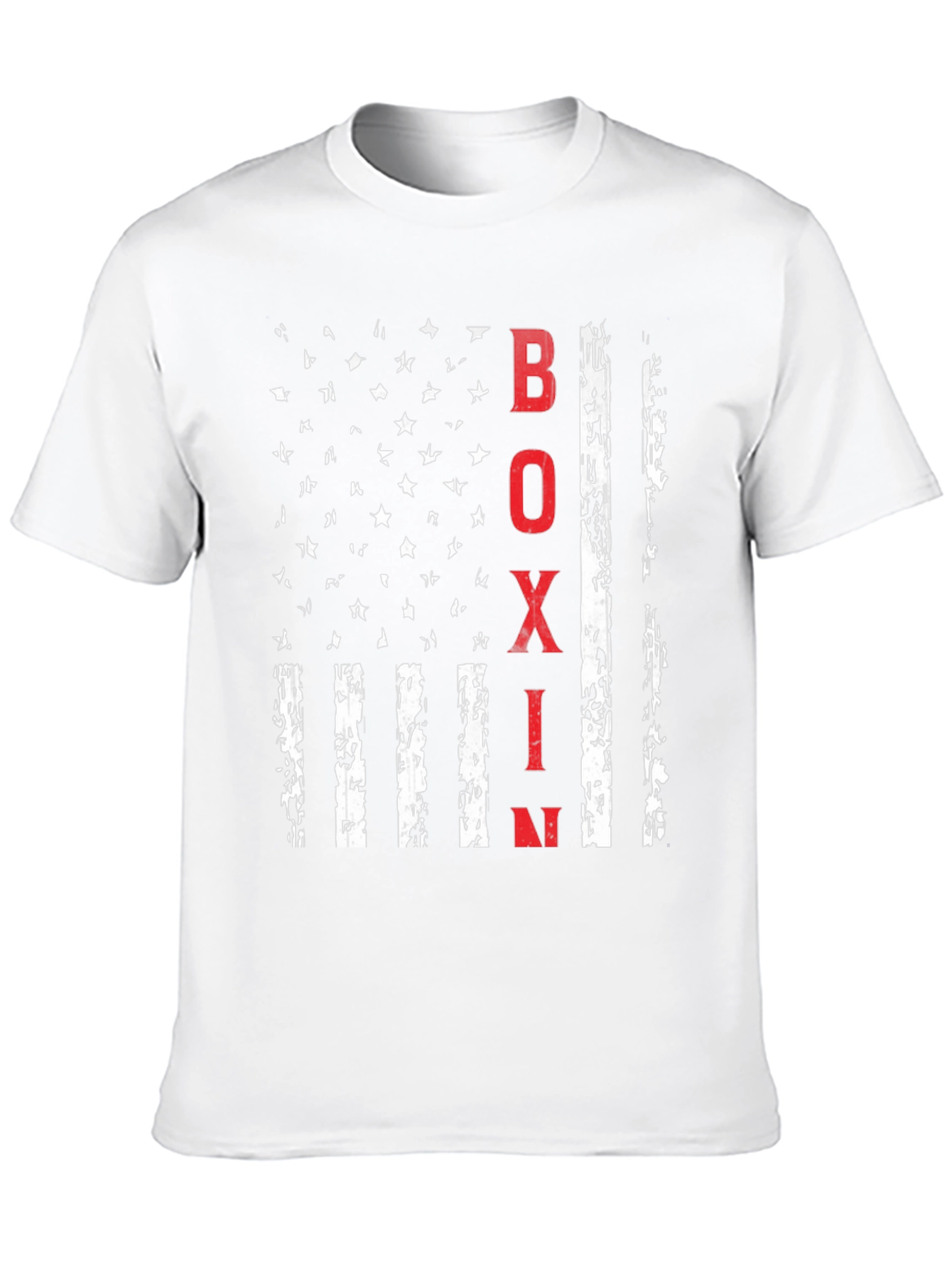 Boxing USA Flag Graphic T-Shirt