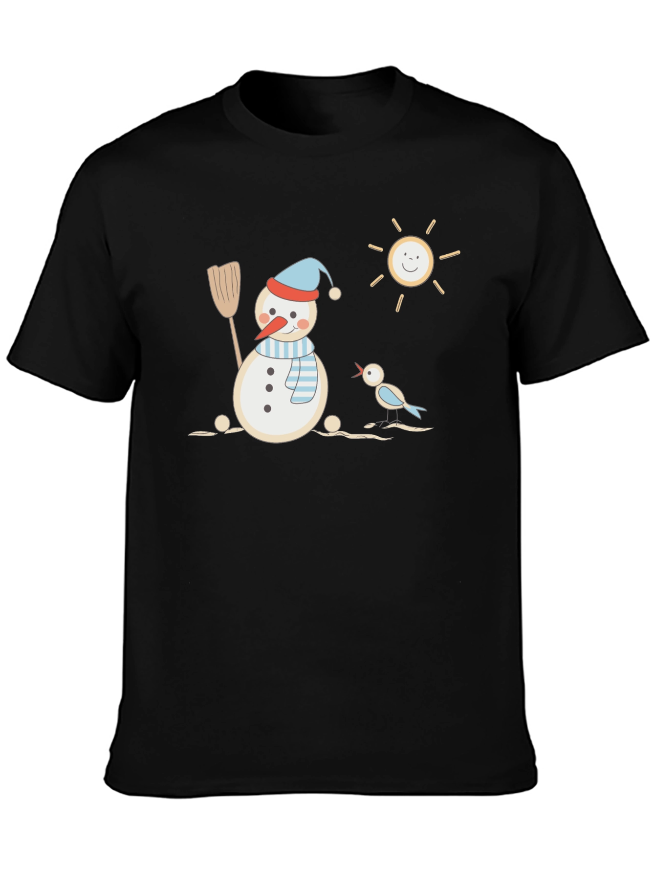 Snowman Graphic Tee - Winter Fun T-Shirt
