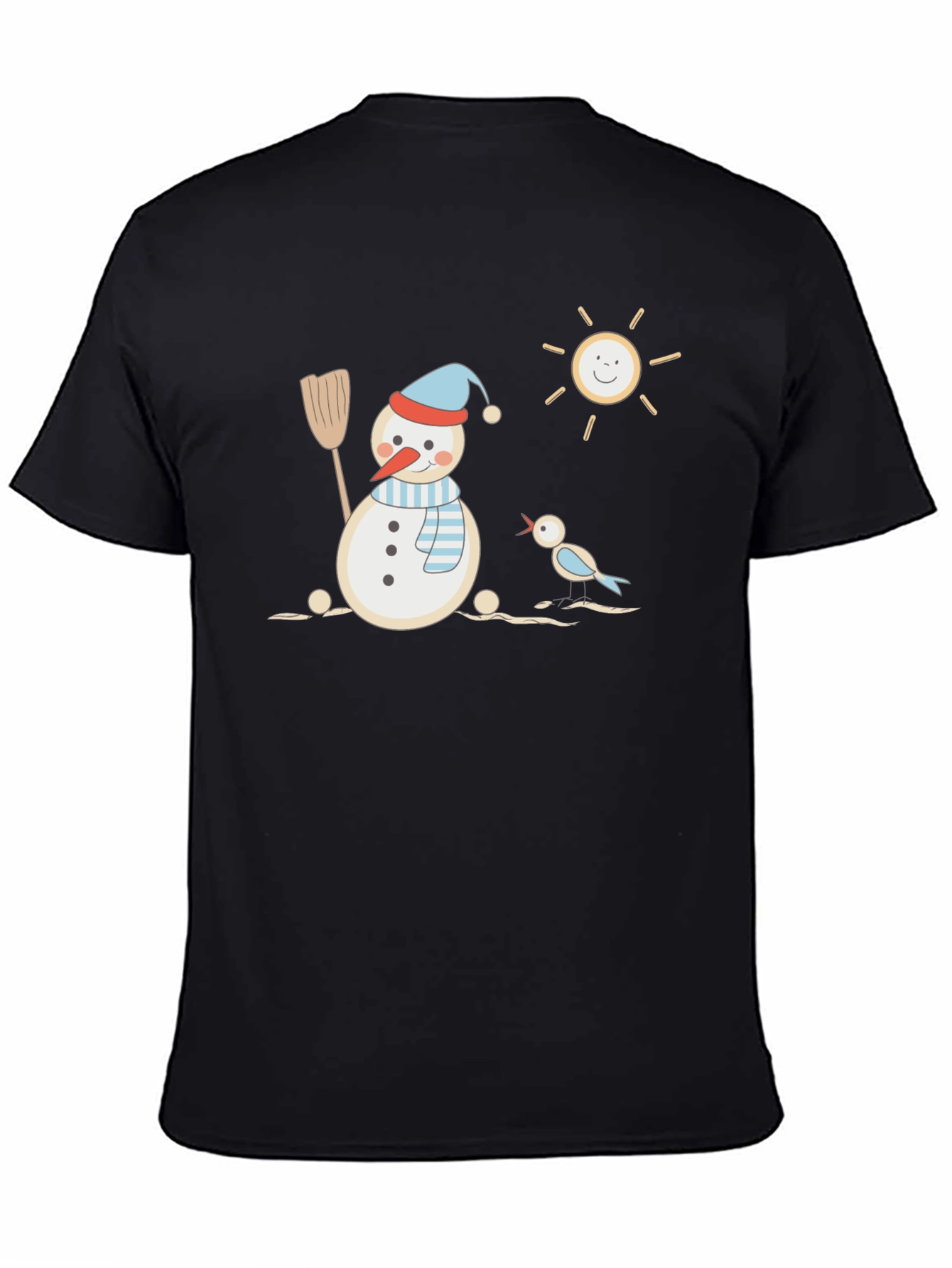 Snowman Graphic Tee - Winter Fun T-Shirt