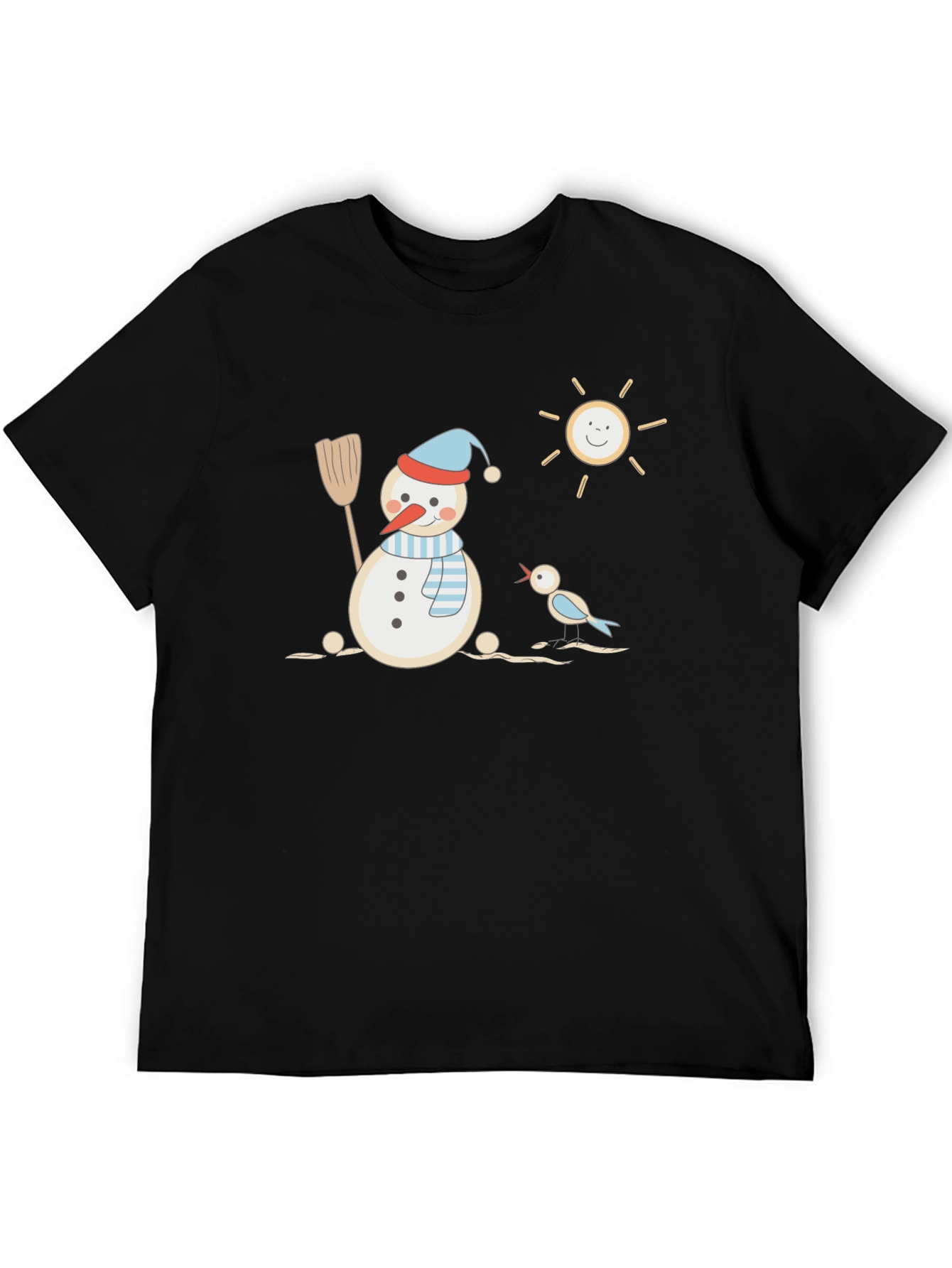 Snowman Graphic Tee - Winter Fun T-Shirt