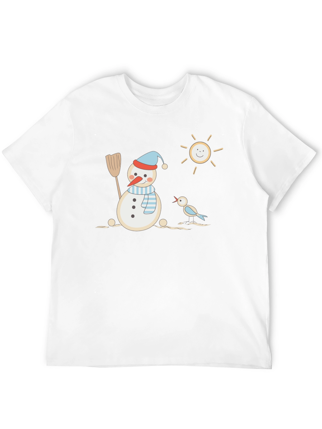 Snowman Graphic Tee - Winter Fun T-Shirt