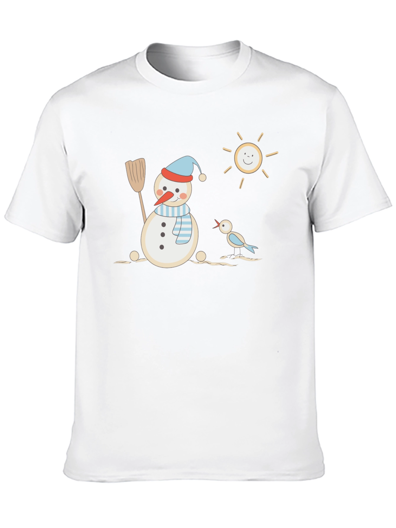 Snowman Graphic Tee - Winter Fun T-Shirt