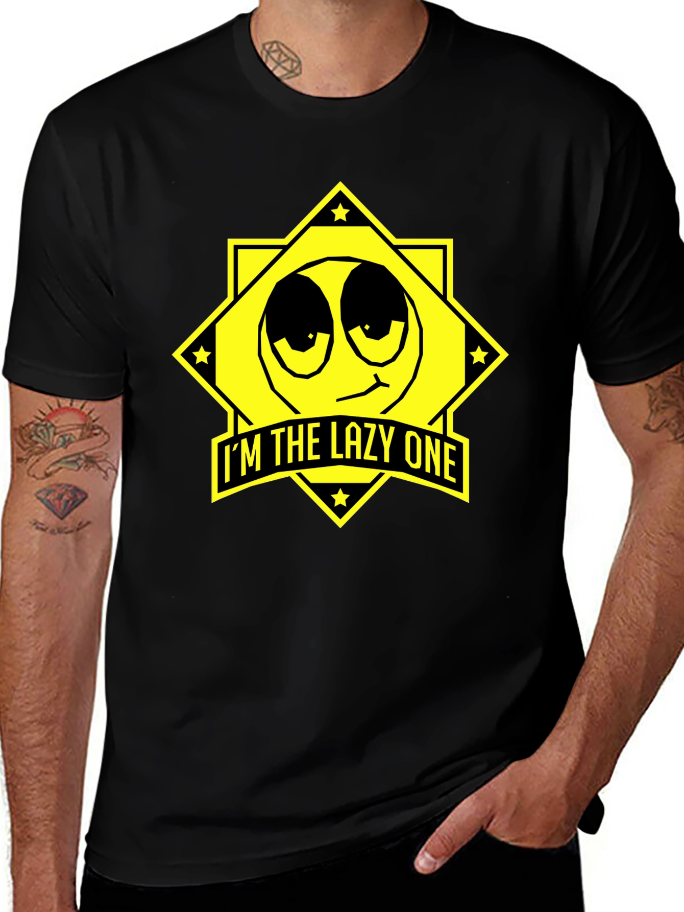 Im the Lazy One Black T-Shirt