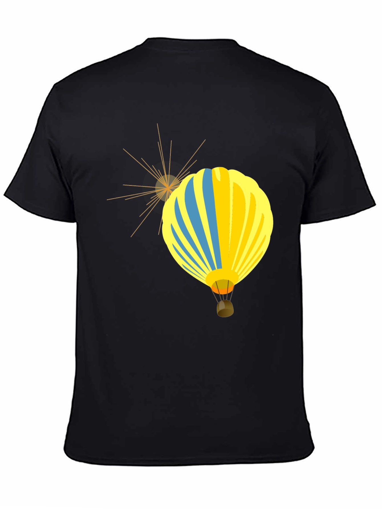Balloon Graphic Black Tee | Stylish Casual Wear