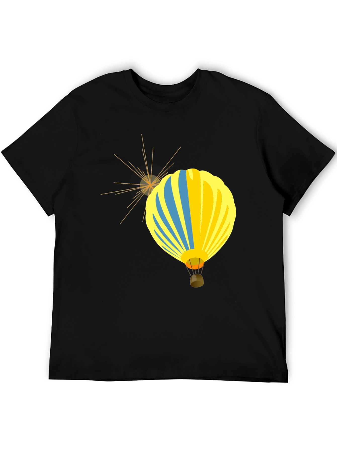 Balloon Graphic Black Tee | Stylish Casual Wear