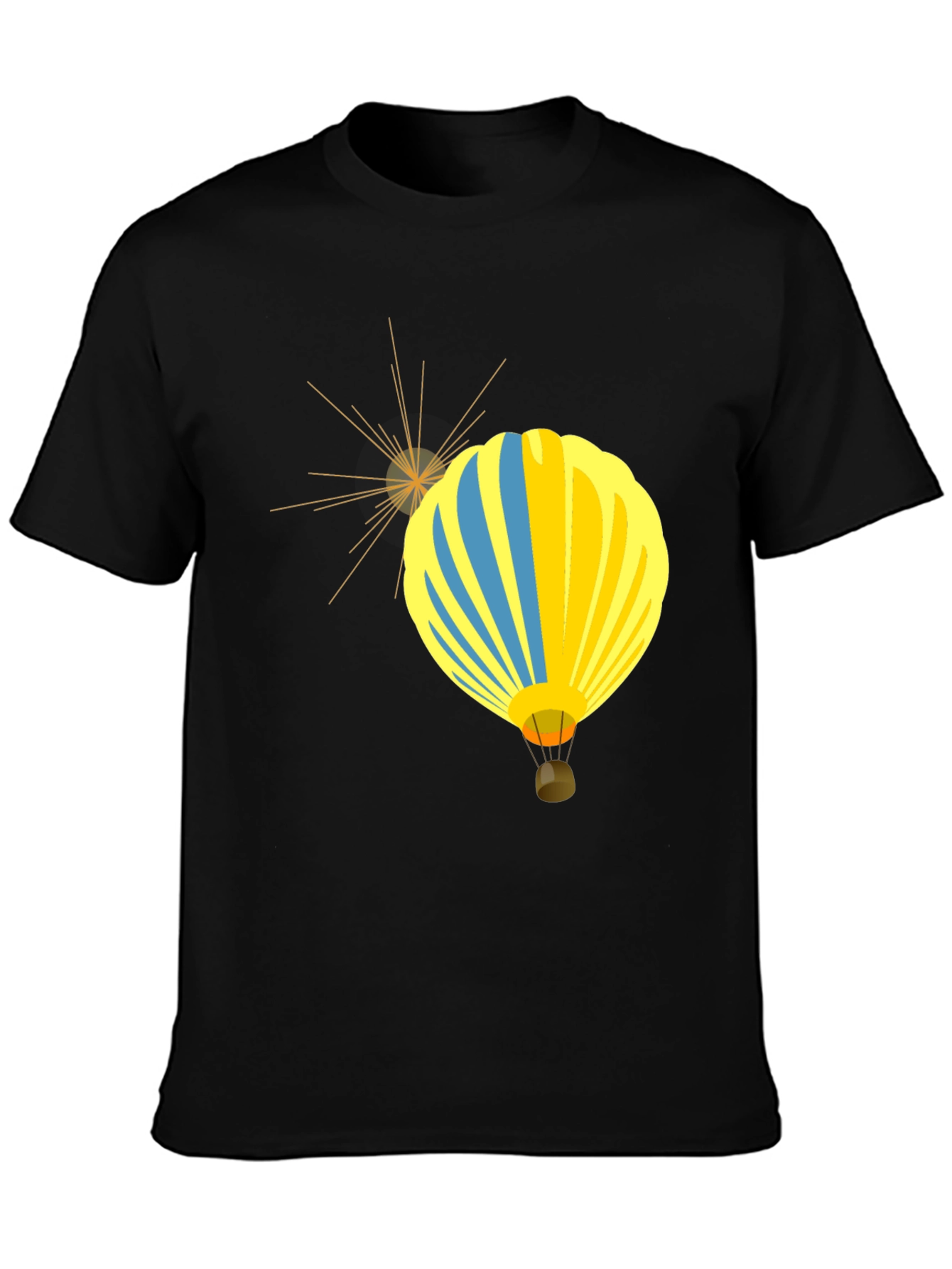 Balloon Graphic Black Tee | Stylish Casual Wear