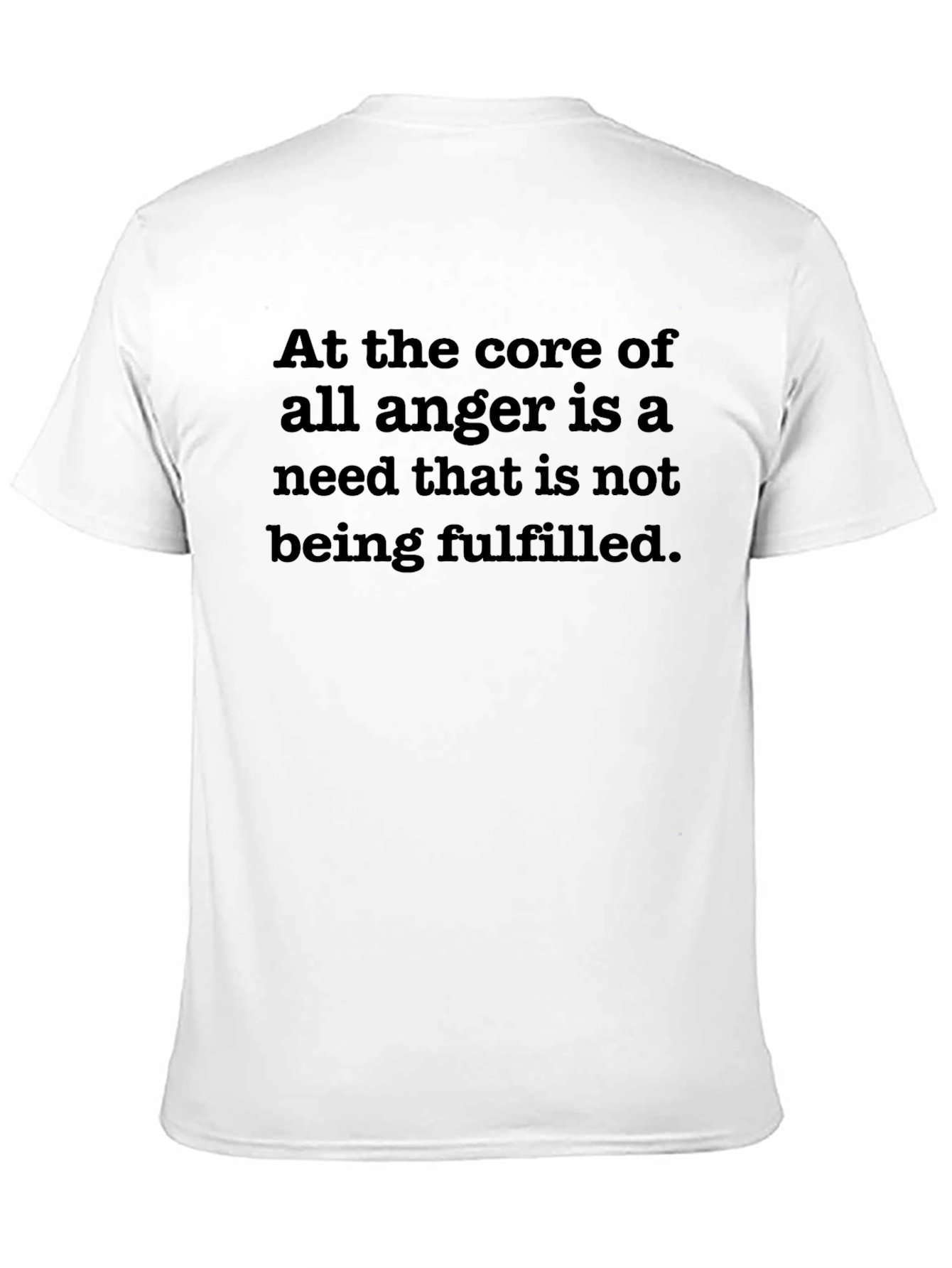 Anger Quote T-Shirt - Needs Fulfillment