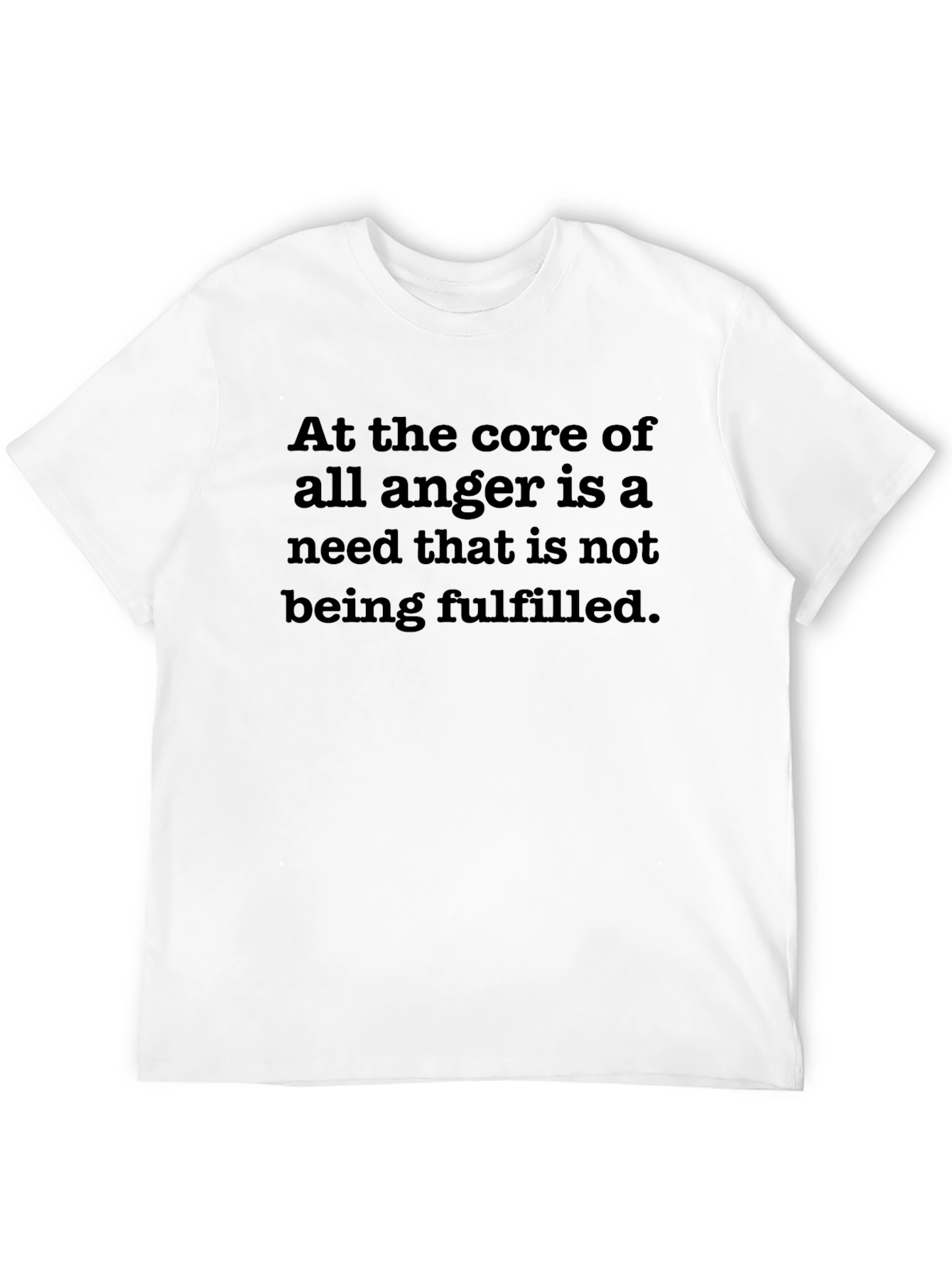 Anger Quote T-Shirt - Needs Fulfillment