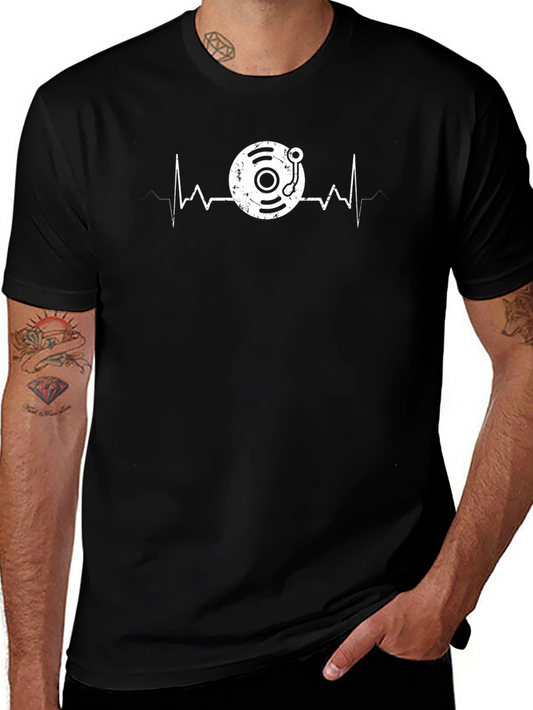 DJ Heartbeat Black T-Shirt
