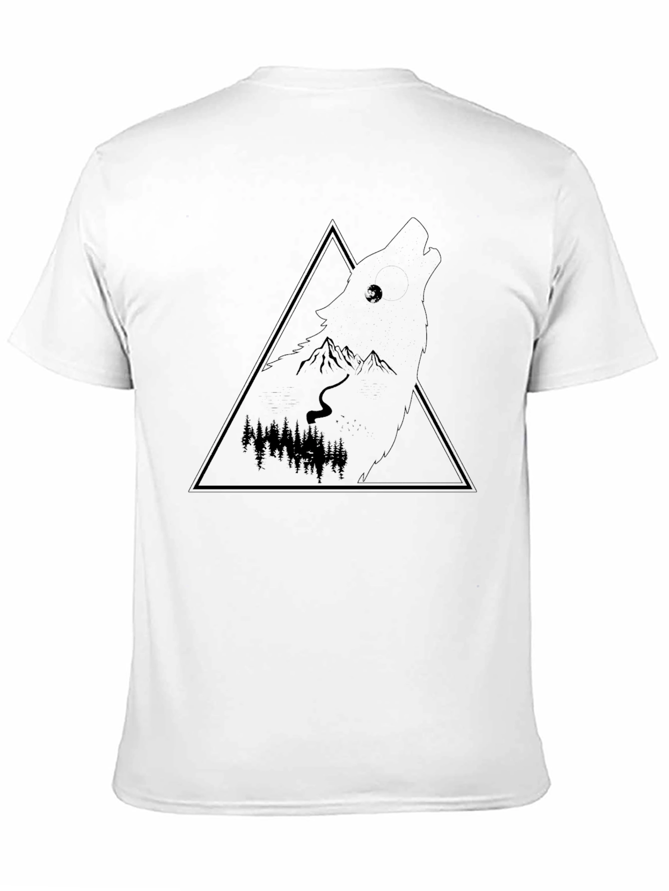 Wolf Silhouette Graphic Tee