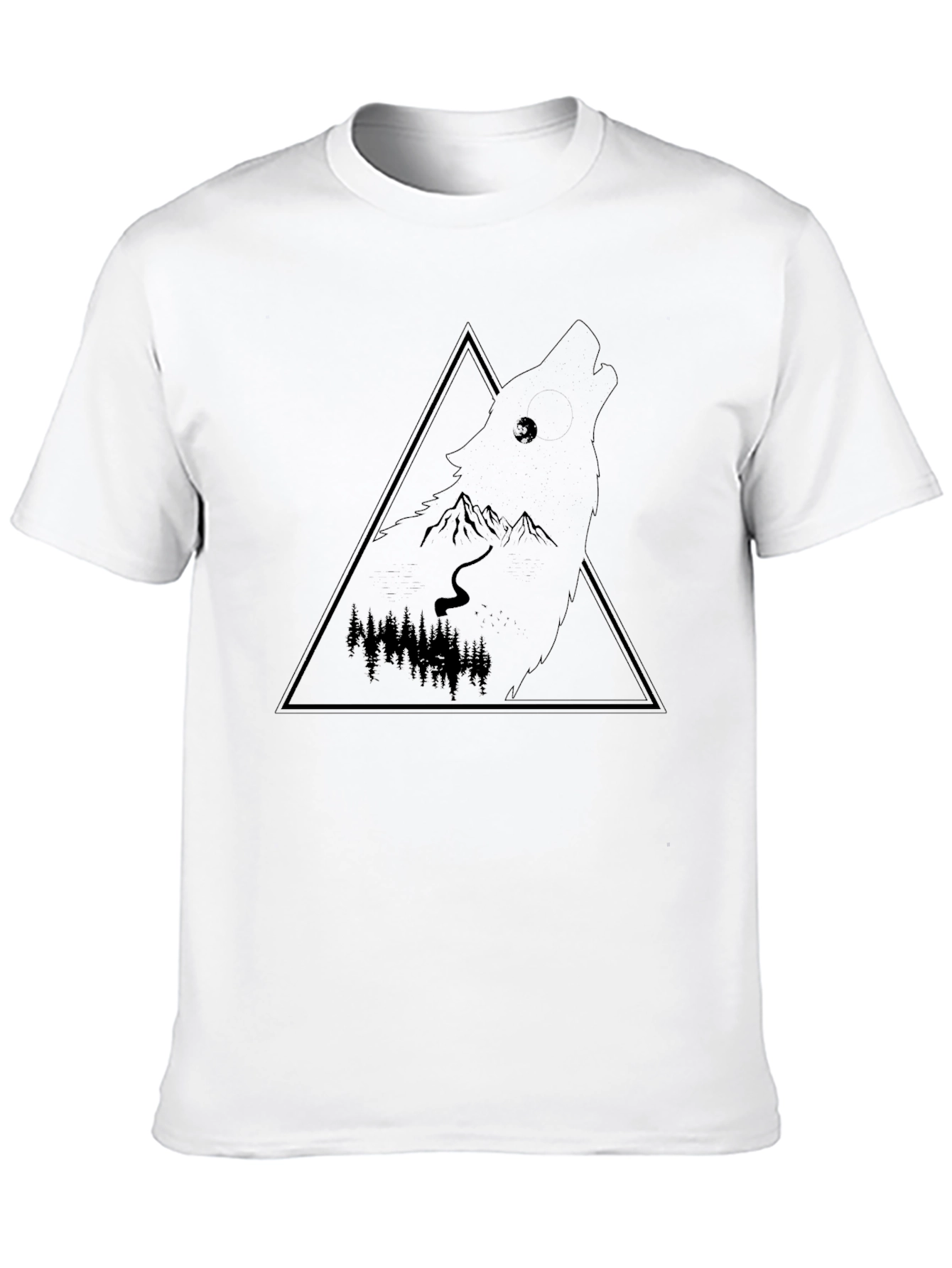 Wolf Silhouette Graphic Tee