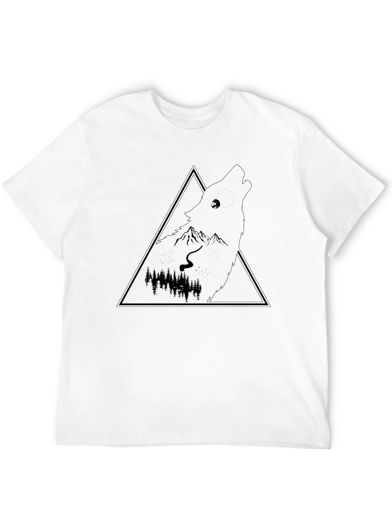 Wolf Silhouette Graphic Tee