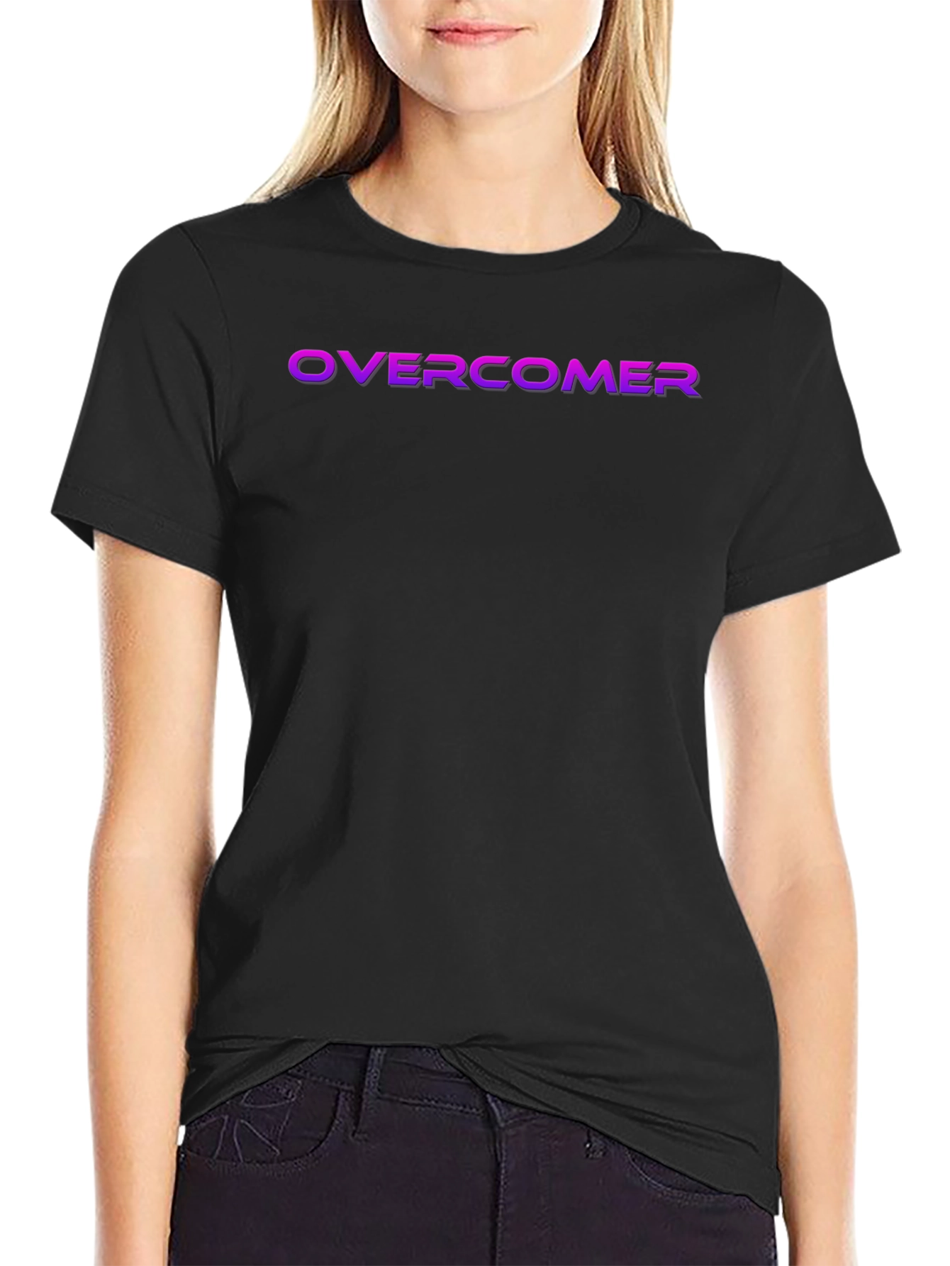 Overcomer Black Graphic T-Shirt