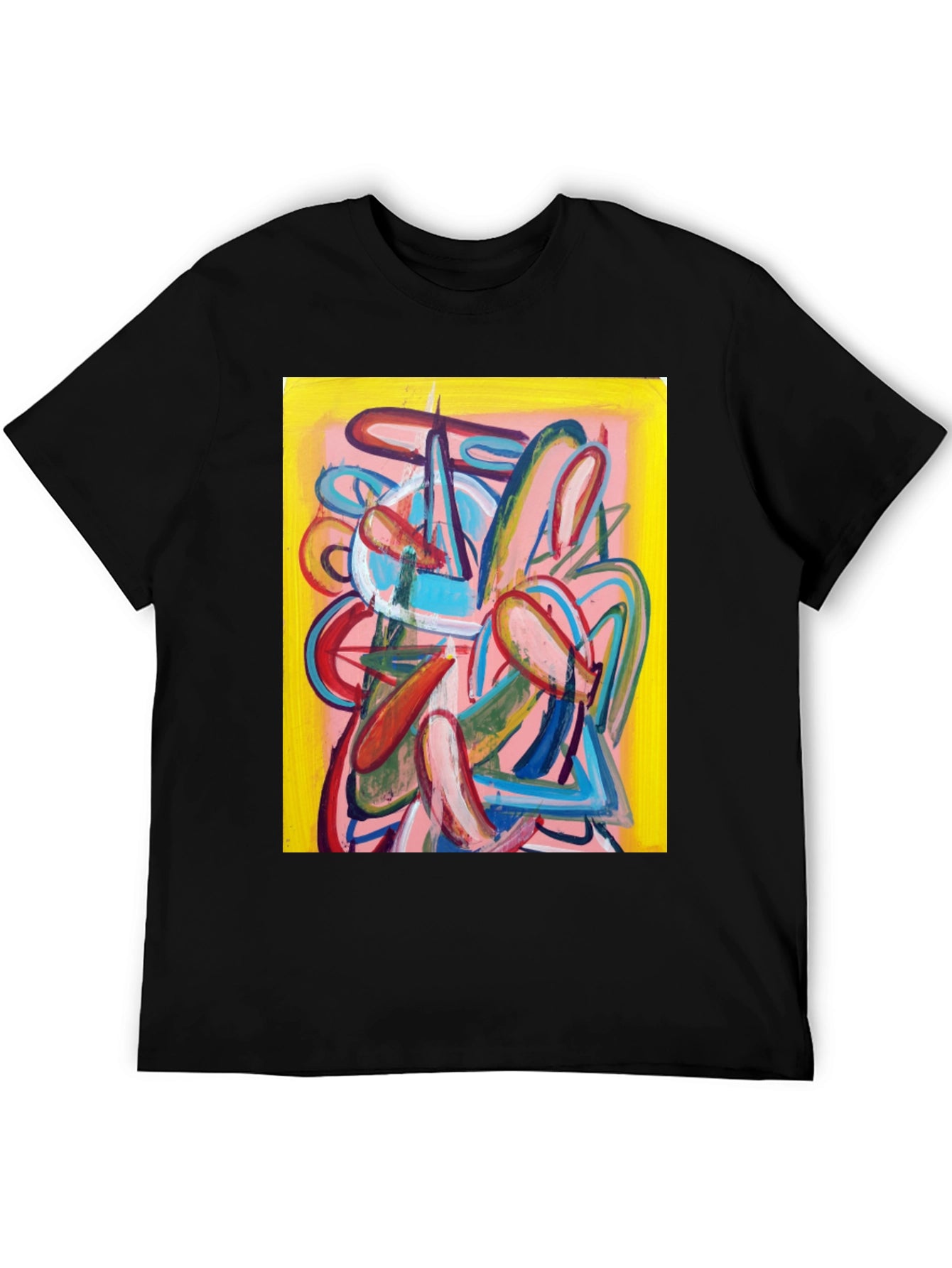 Abstract Art Graphic Tee - Modern Style