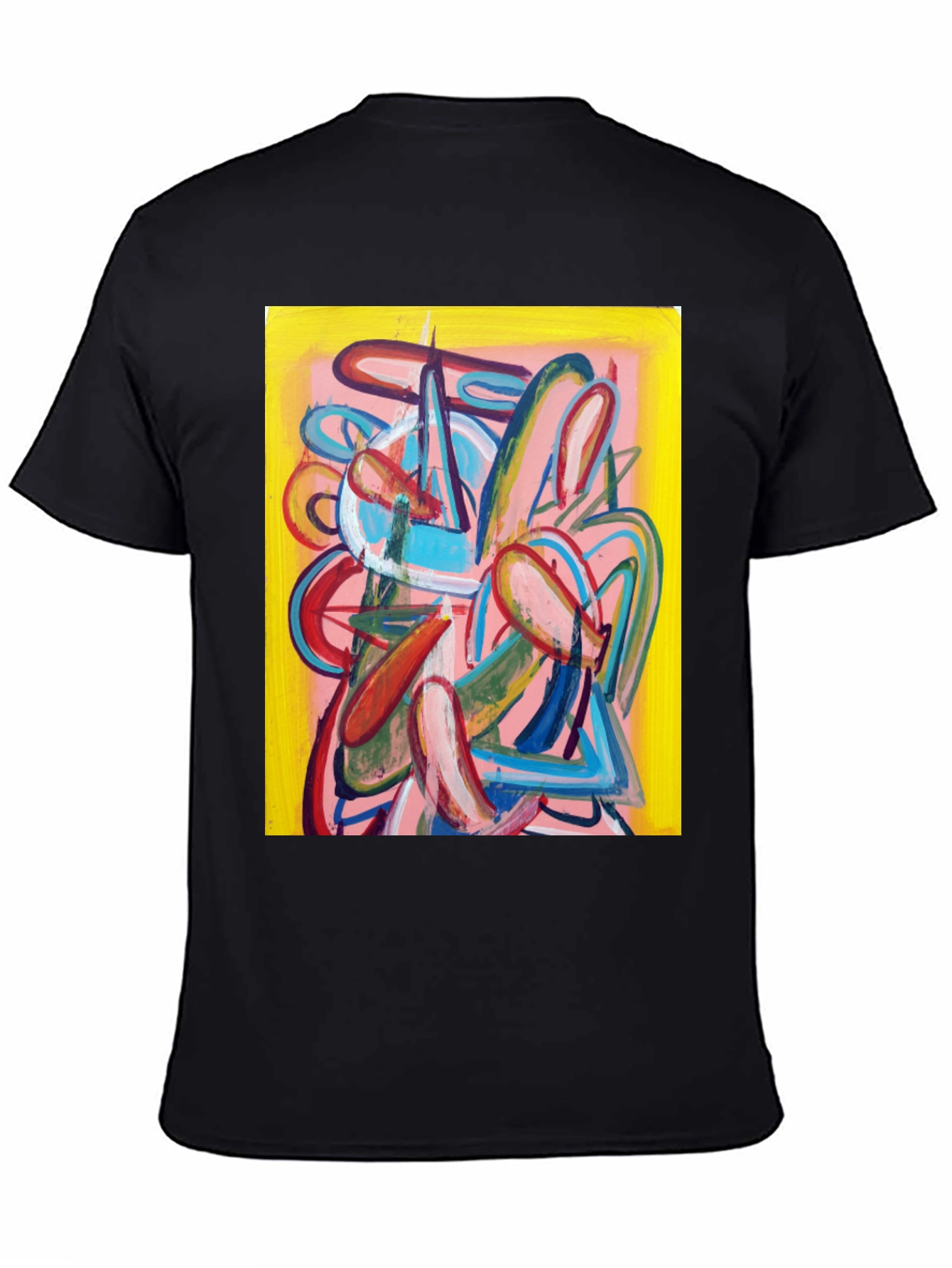 Abstract Art Graphic Tee - Modern Style