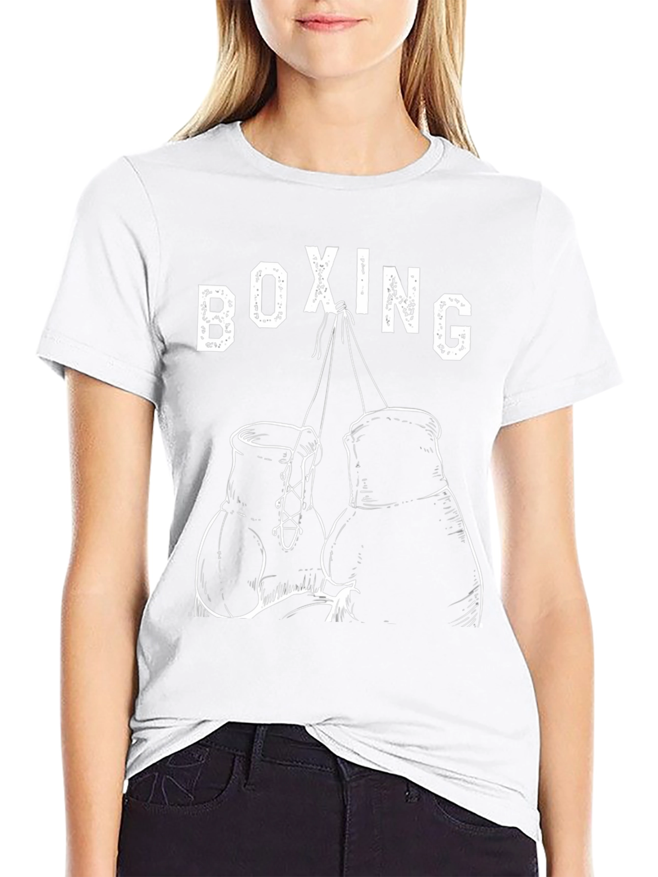 Boxing Gloves Graphic T-Shirt - Black