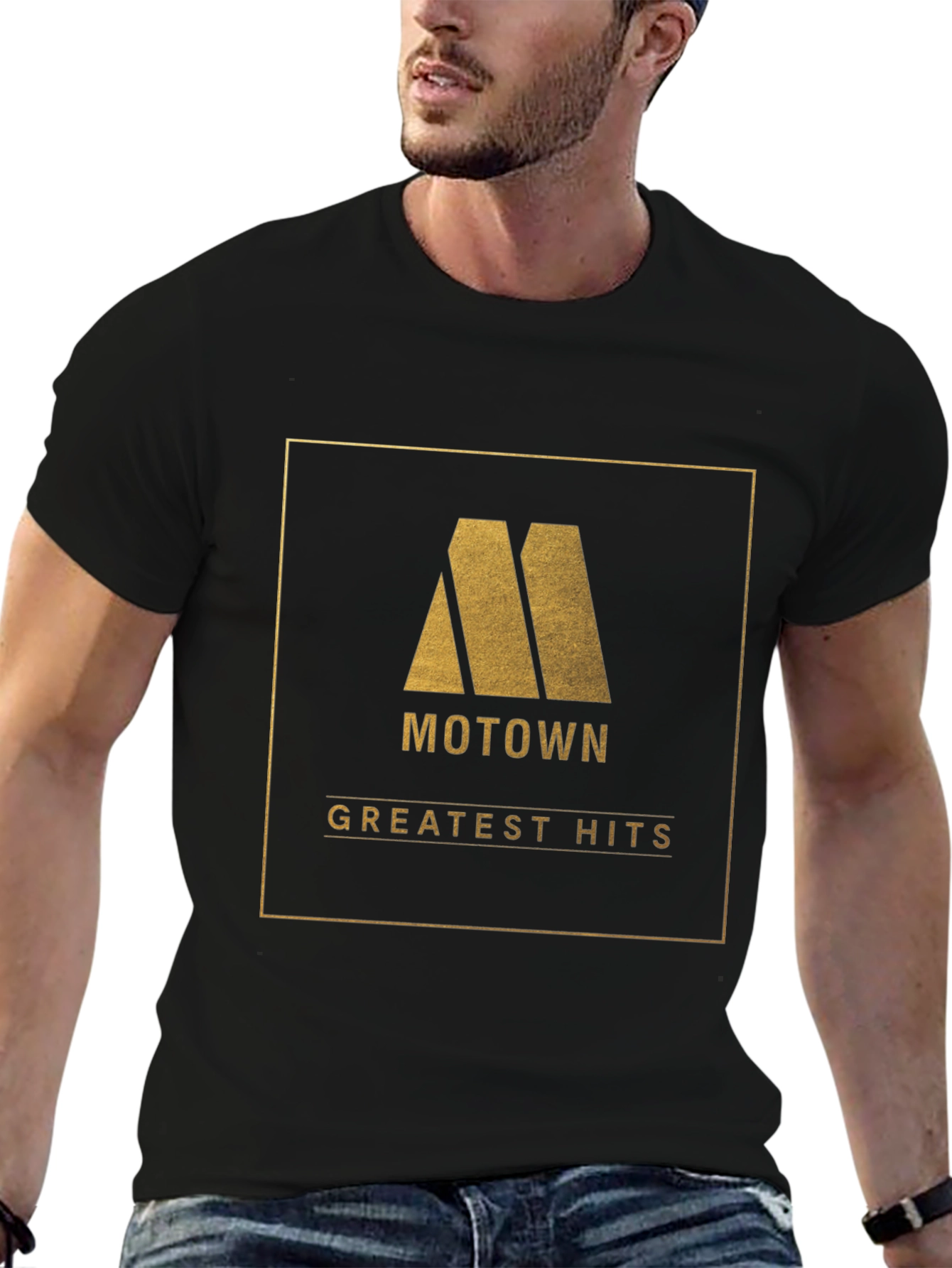 Motown Greatest Hits Black Graphic T-Shirt