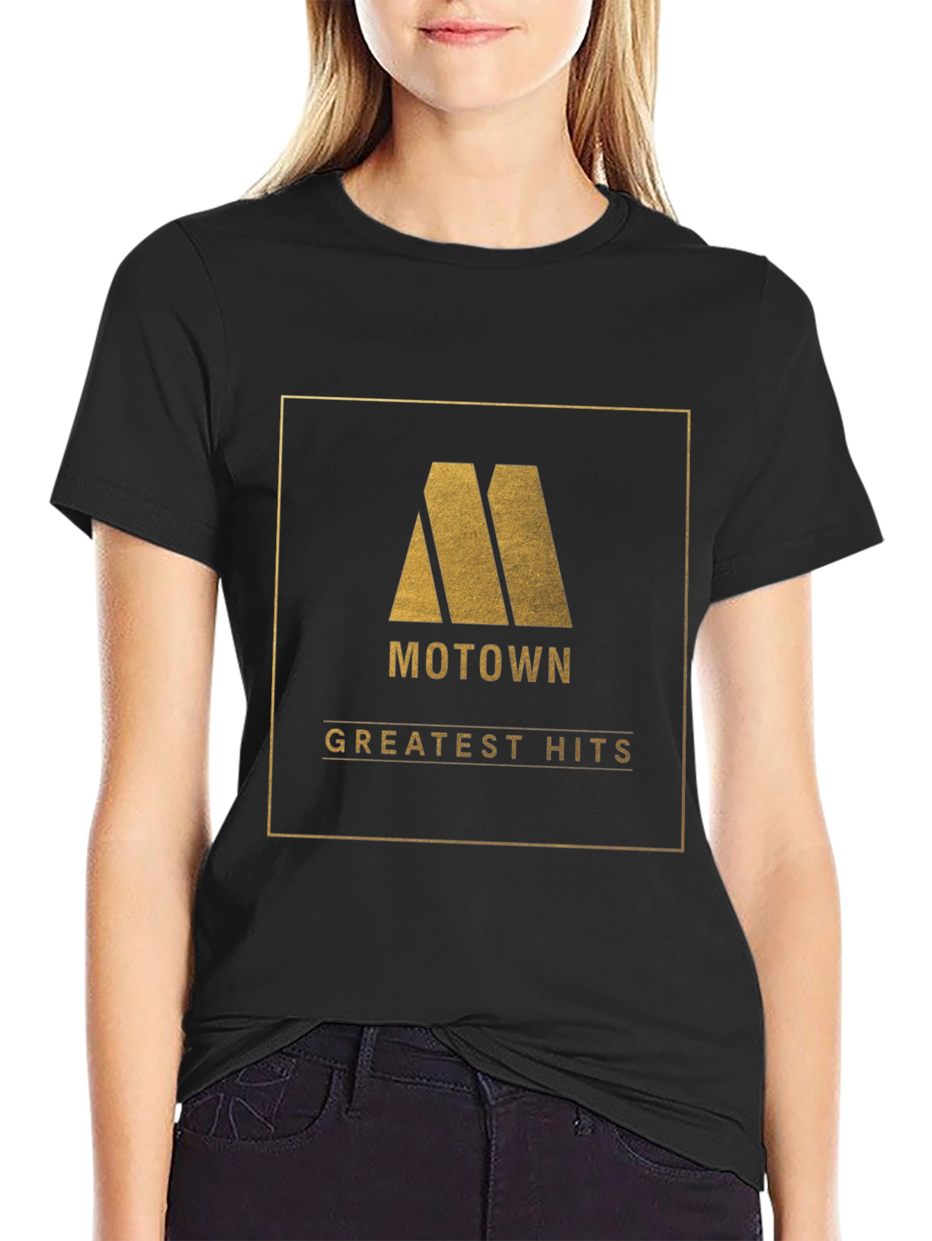 Motown Greatest Hits Black Graphic T-Shirt