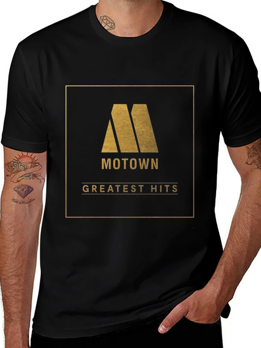Motown Greatest Hits Black Graphic T-Shirt