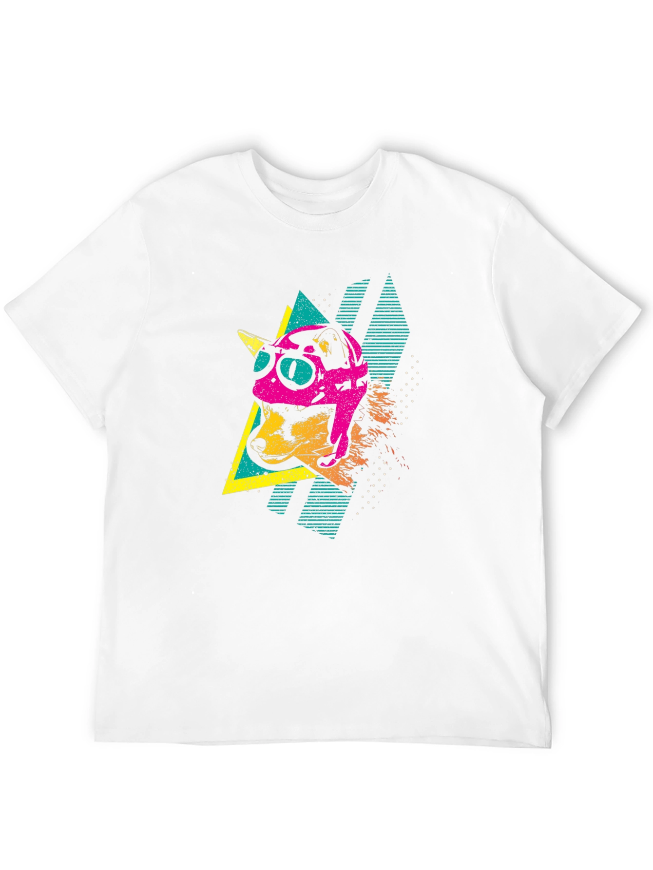 Retro Dog Pilot Graphic T-Shirt