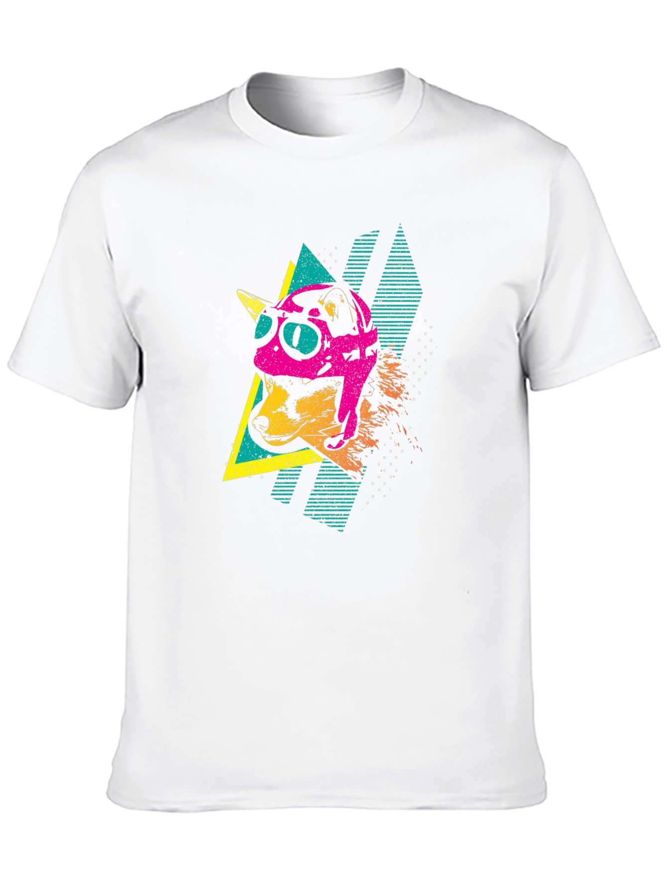 Retro Dog Pilot Graphic T-Shirt