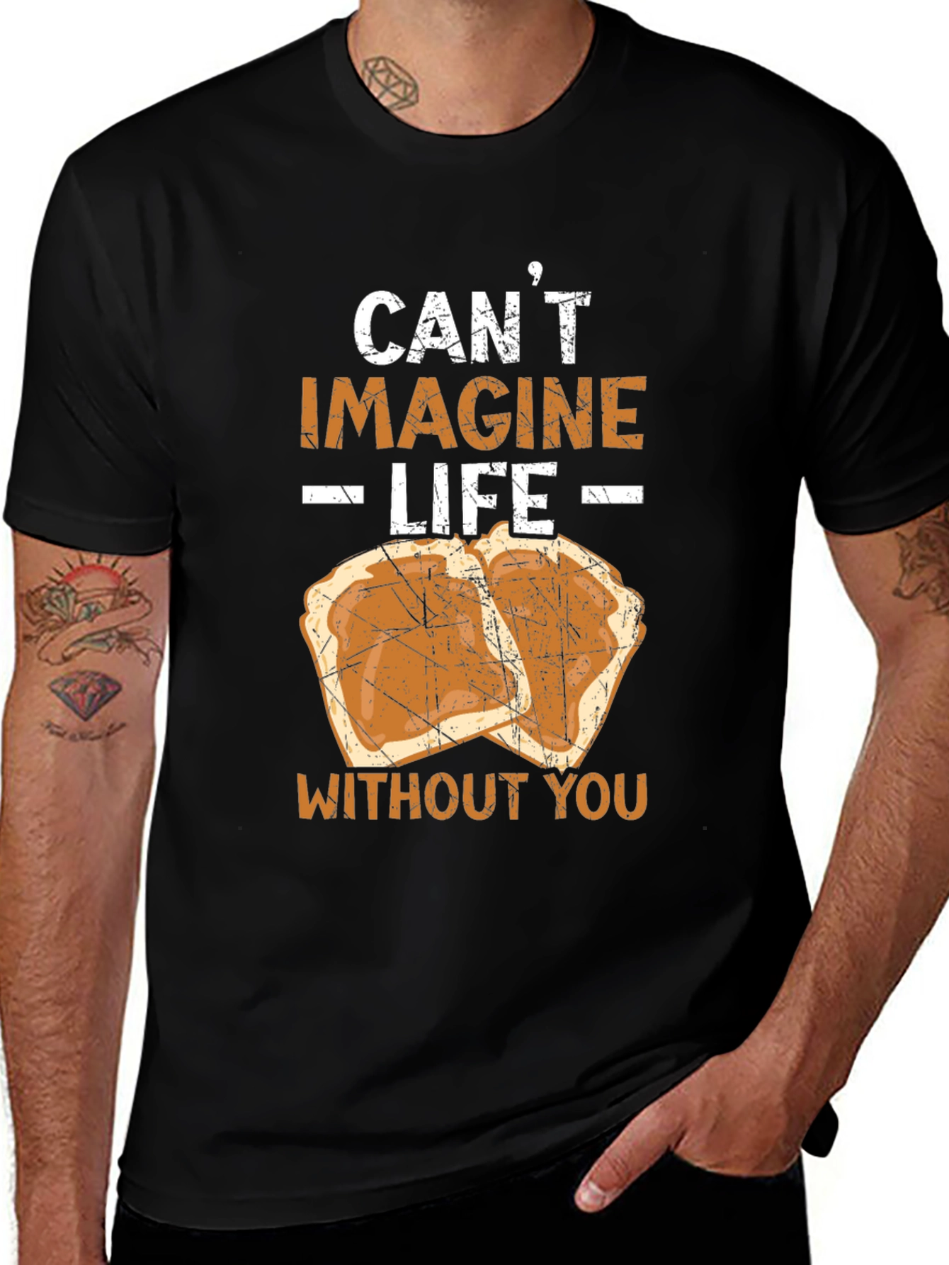 Peanut Butter & Jelly Cant Imagine Life Graphic Tee