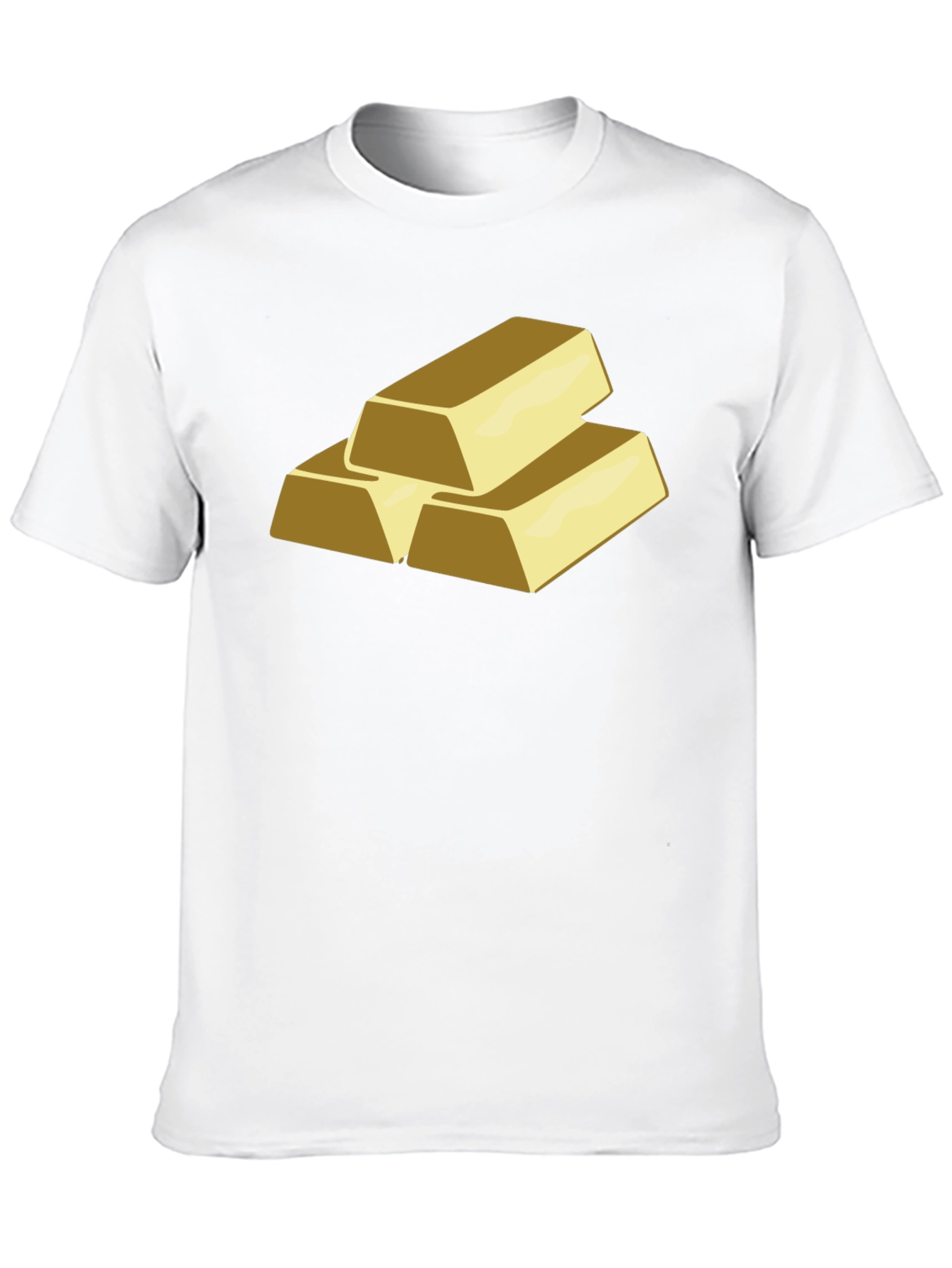 Gold Bars Graphic T-Shirt - Black Cotton Tee
