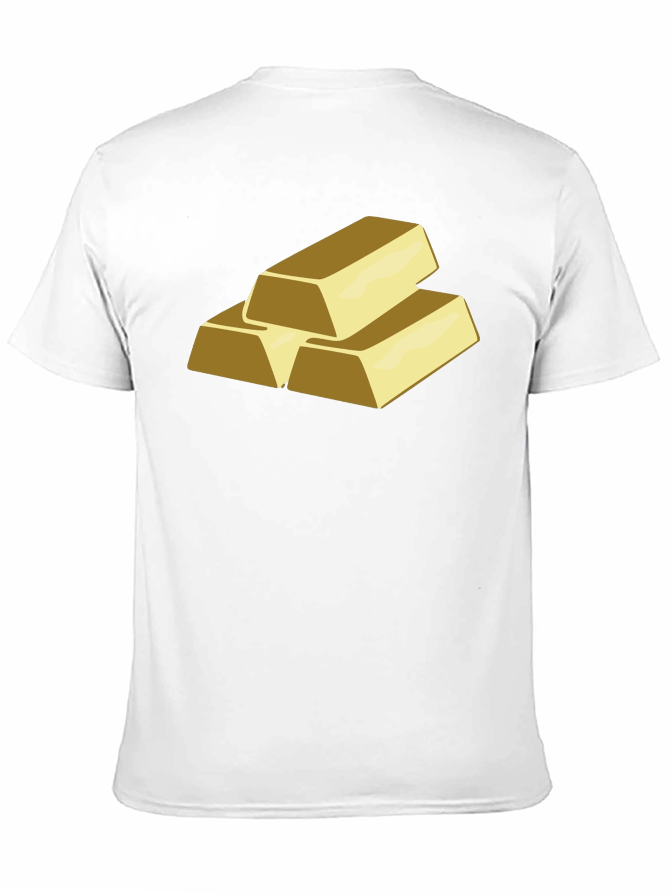 Gold Bars Graphic T-Shirt - Black Cotton Tee