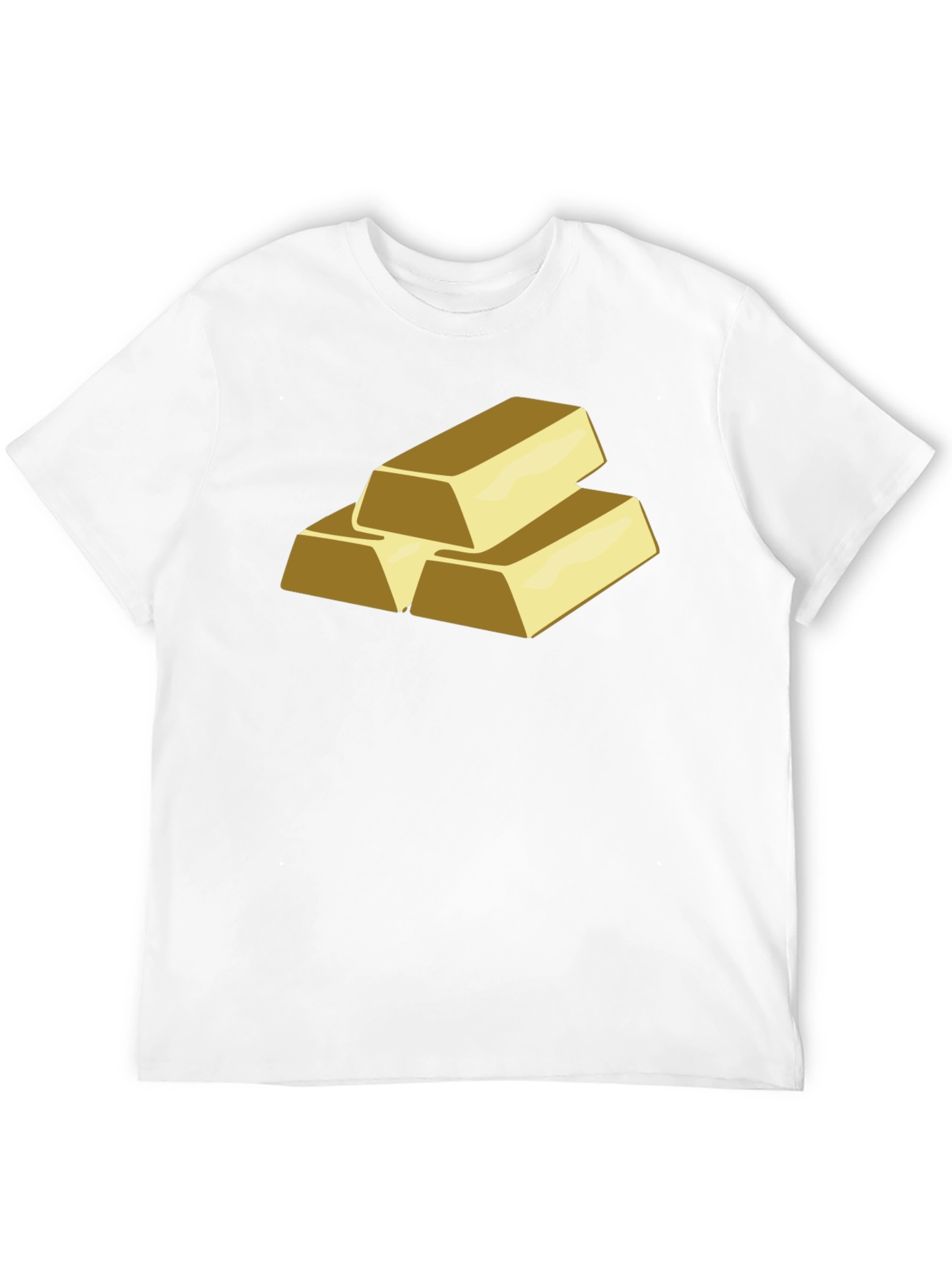 Gold Bars Graphic T-Shirt - Black Cotton Tee