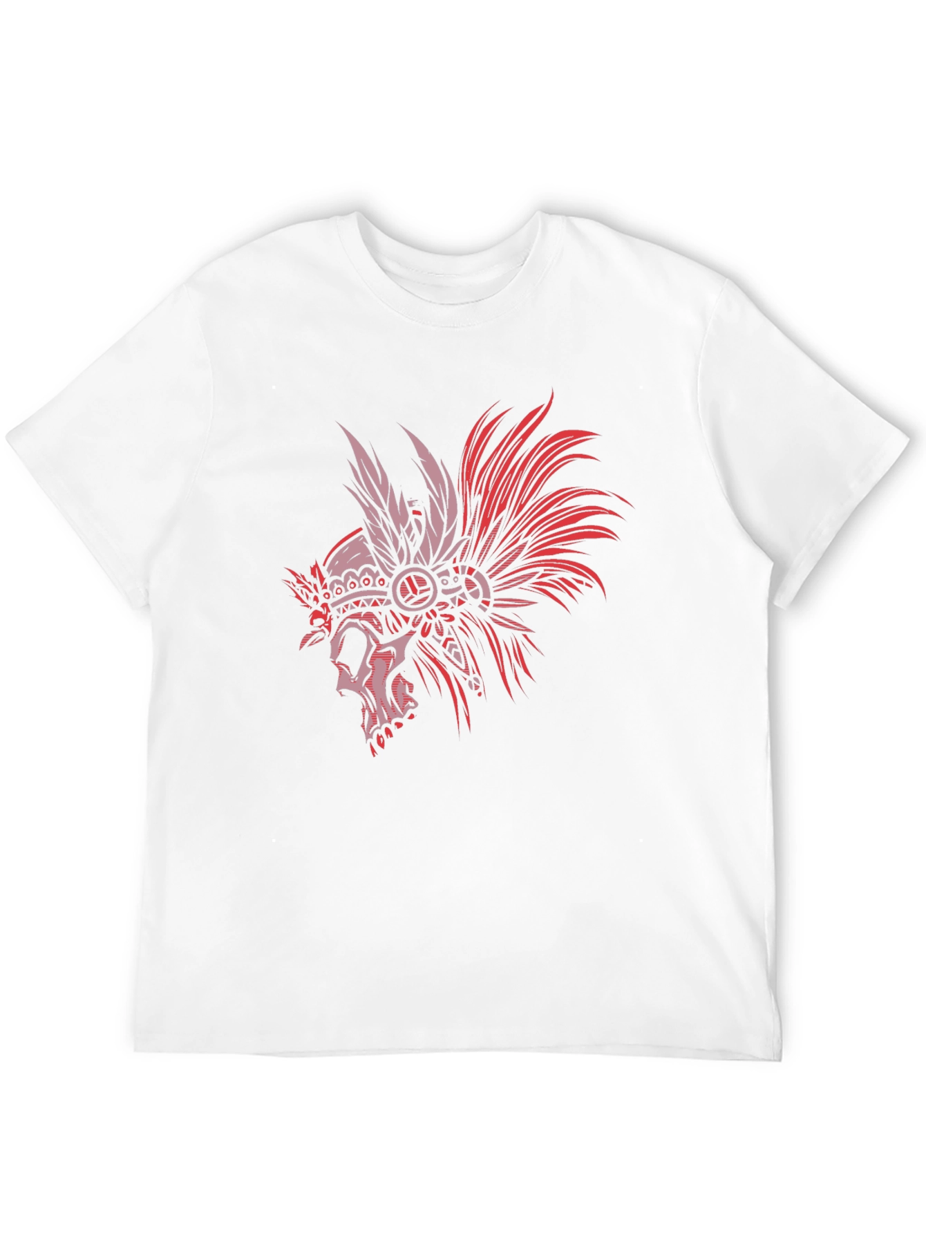 Skull Headdress Graphic Tee - Black