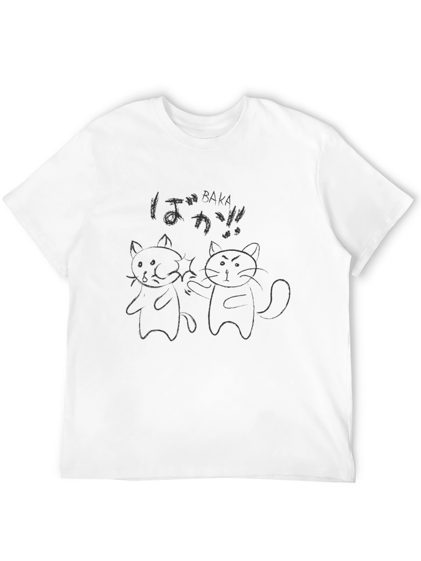 Baka Cats Graphic Tee - Funny Anime Shirt