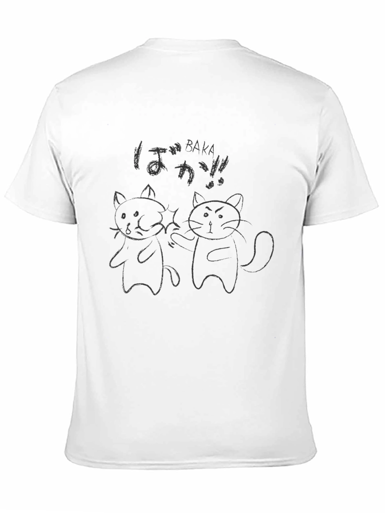 Baka Cats Graphic Tee - Funny Anime Shirt