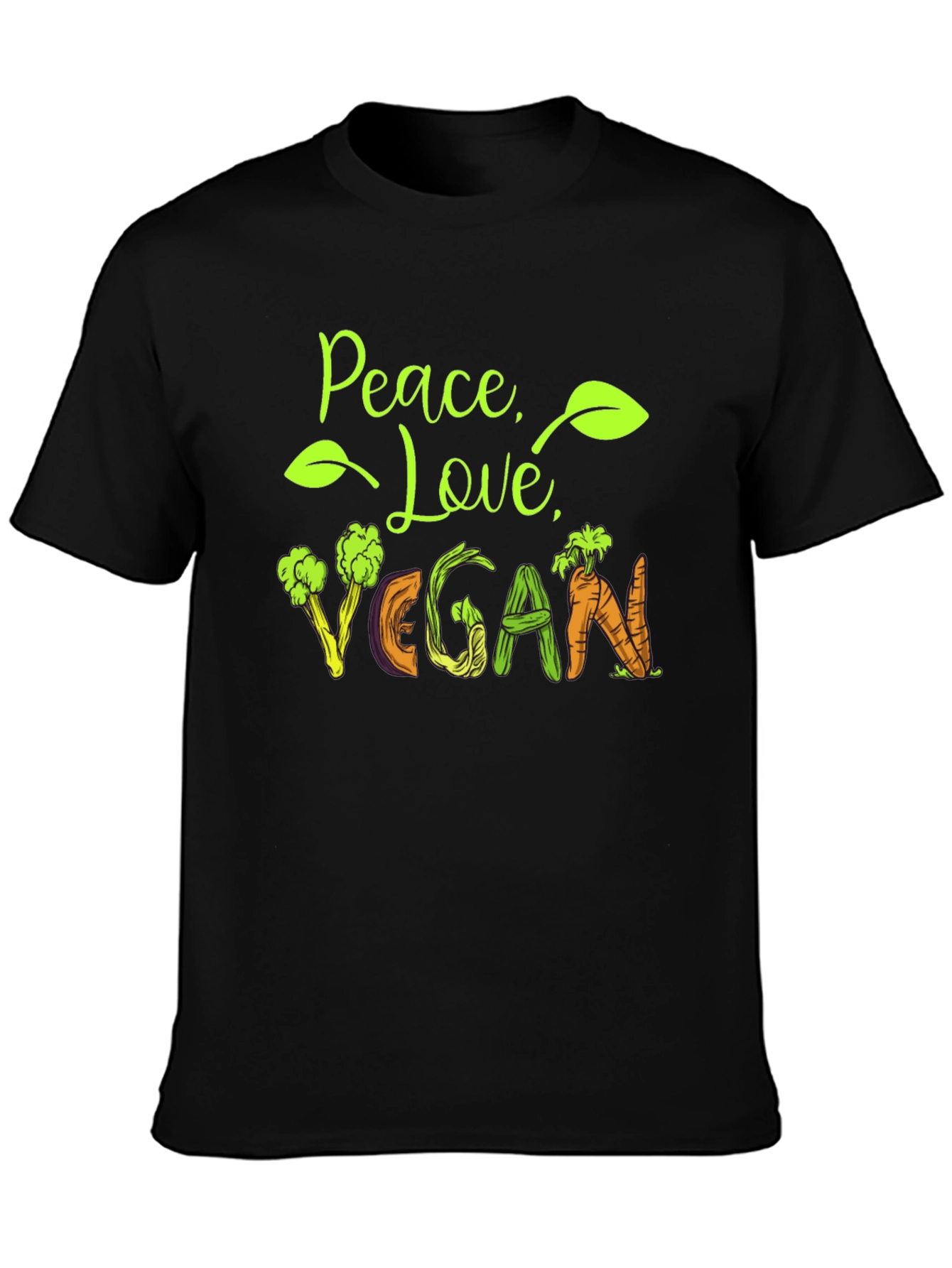 Peace Love Vegan Graphic Tee