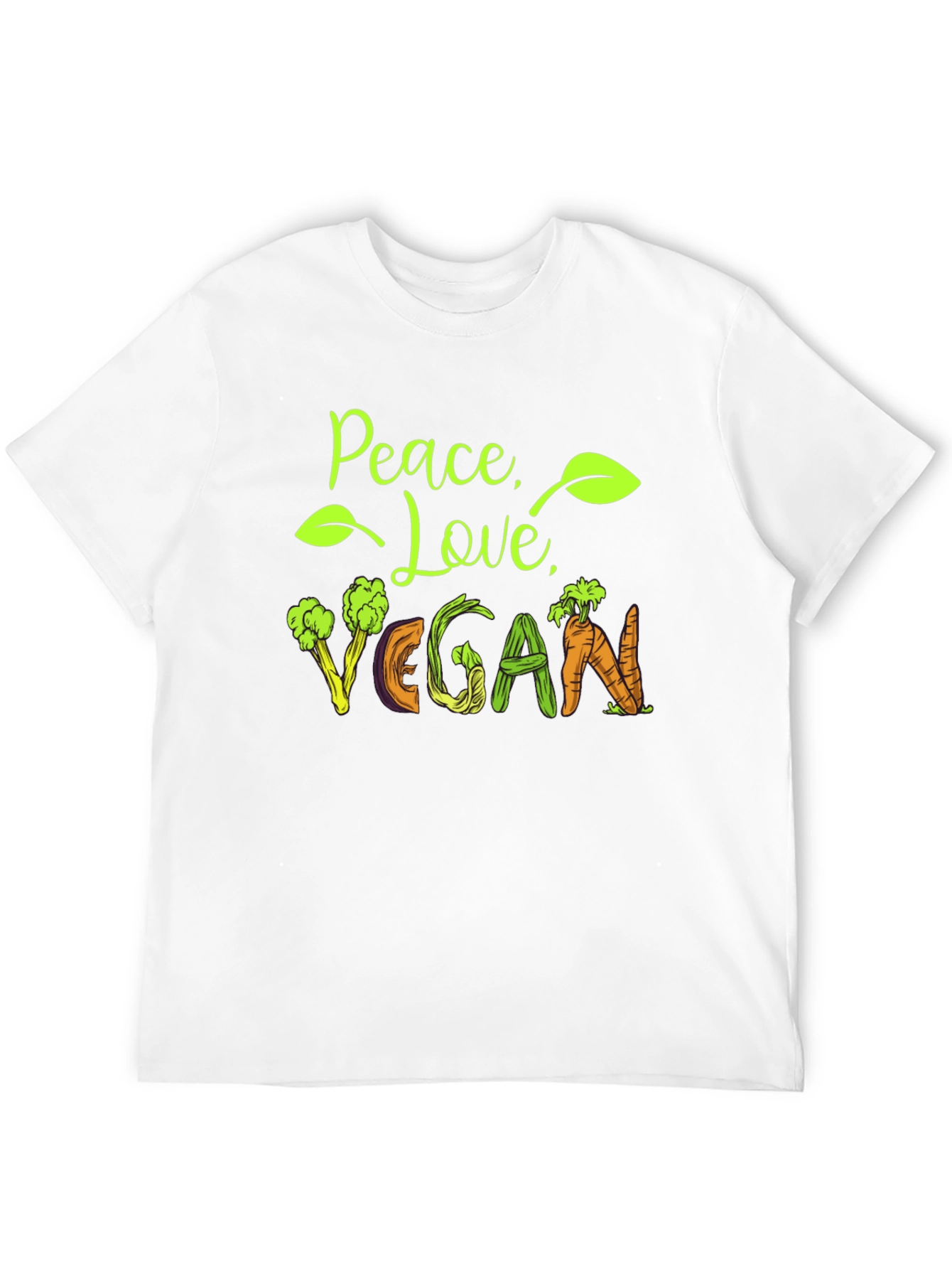 Peace Love Vegan Graphic Tee
