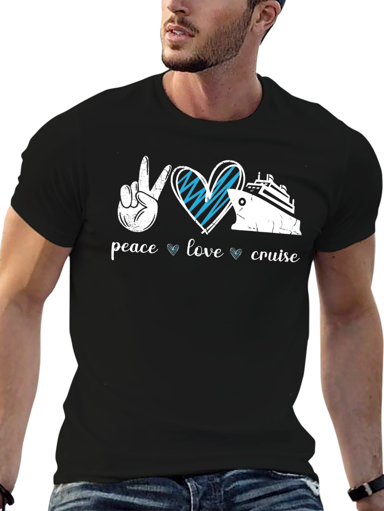 Peace Love Cruise Graphic T-Shirt