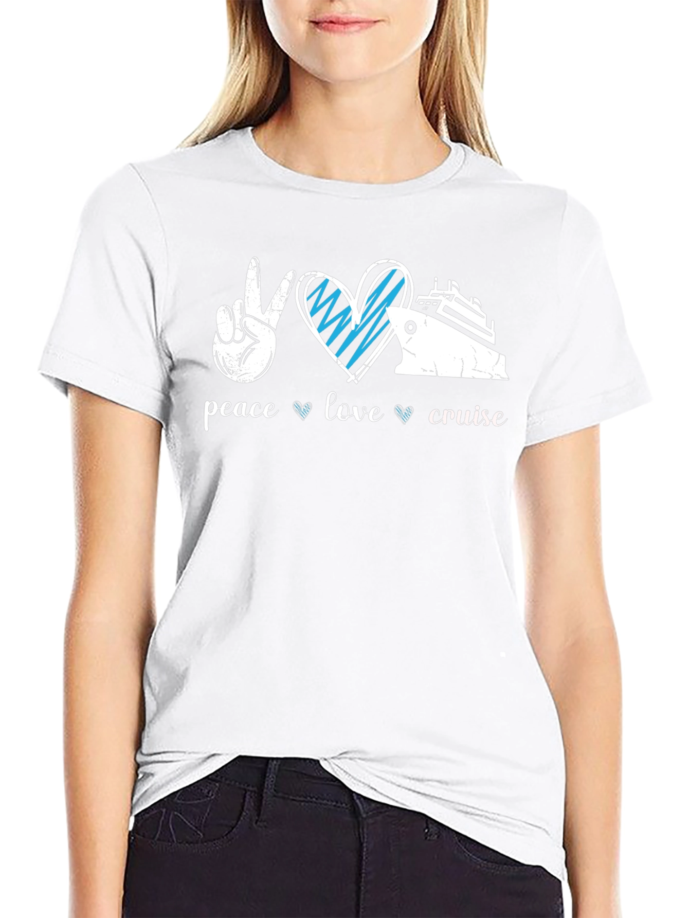 Peace Love Cruise Graphic T-Shirt