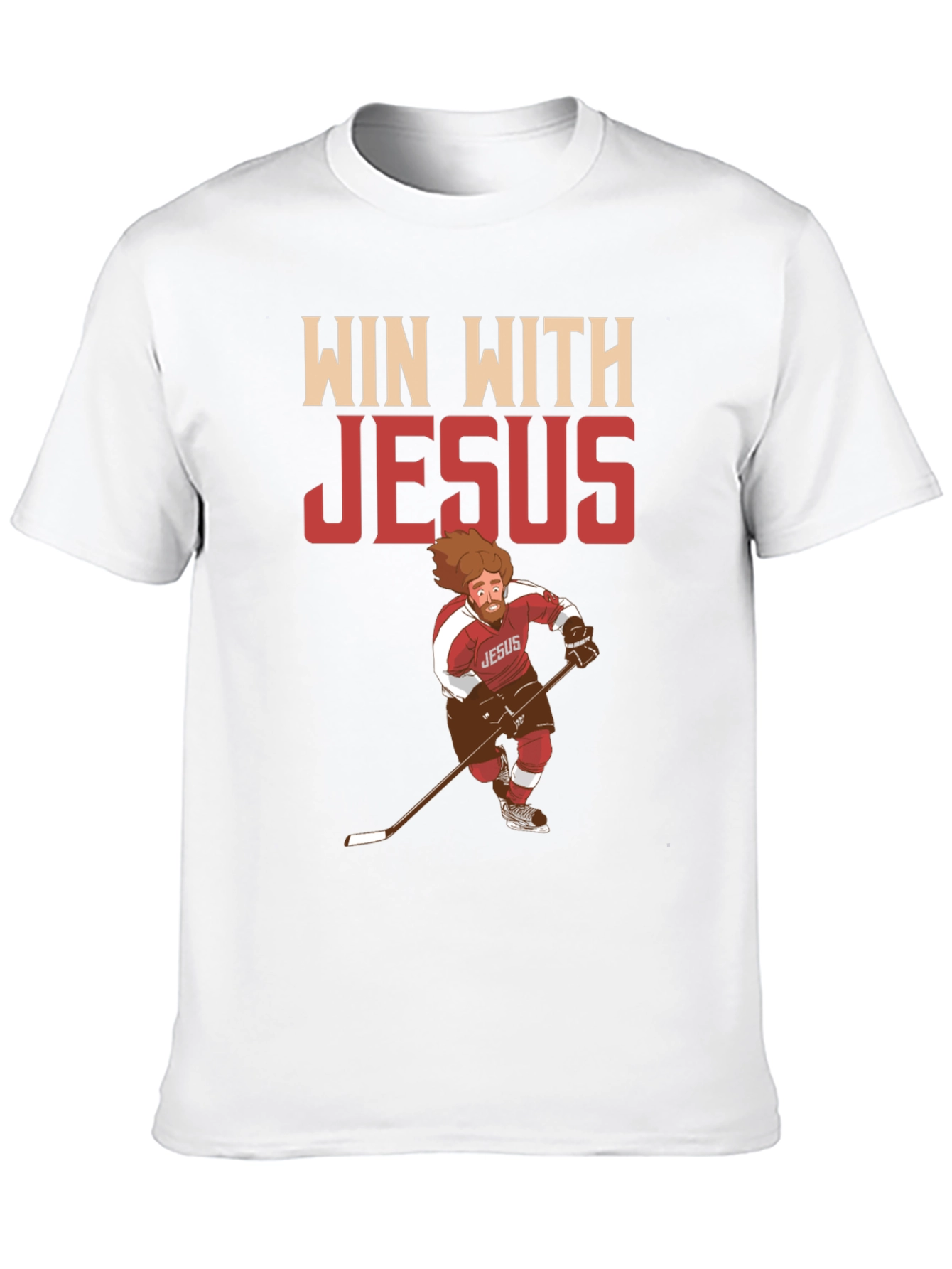 Win with Jesus Hockey T-Shirt