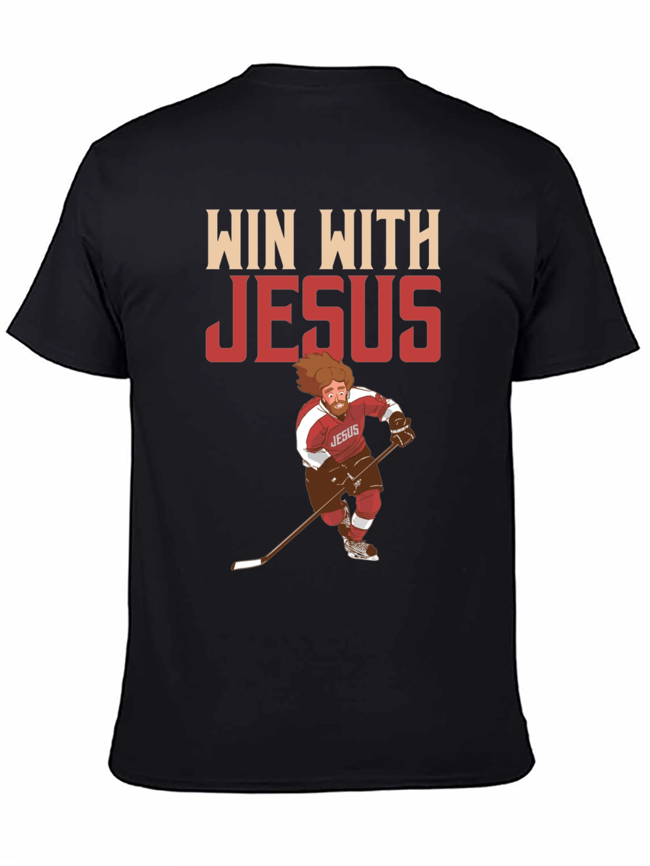 Win with Jesus Hockey T-Shirt