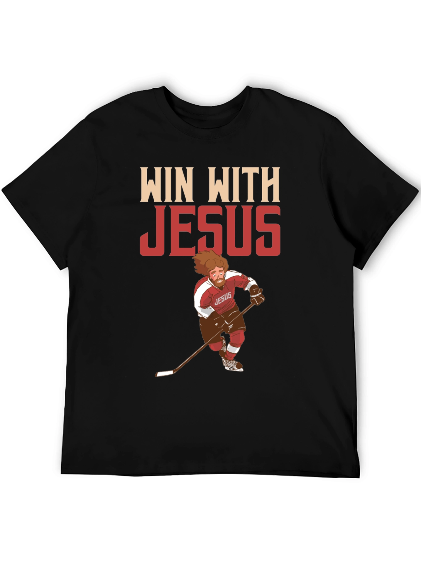 Win with Jesus Hockey T-Shirt