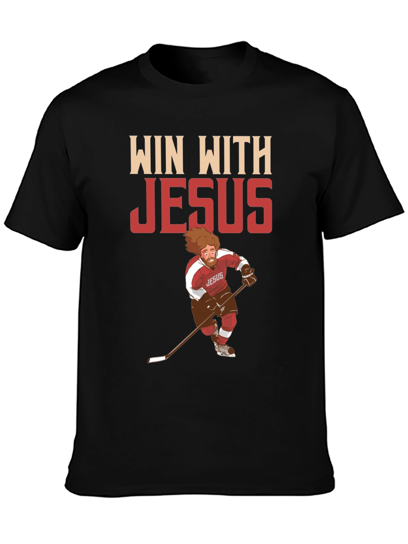 Win with Jesus Hockey T-Shirt
